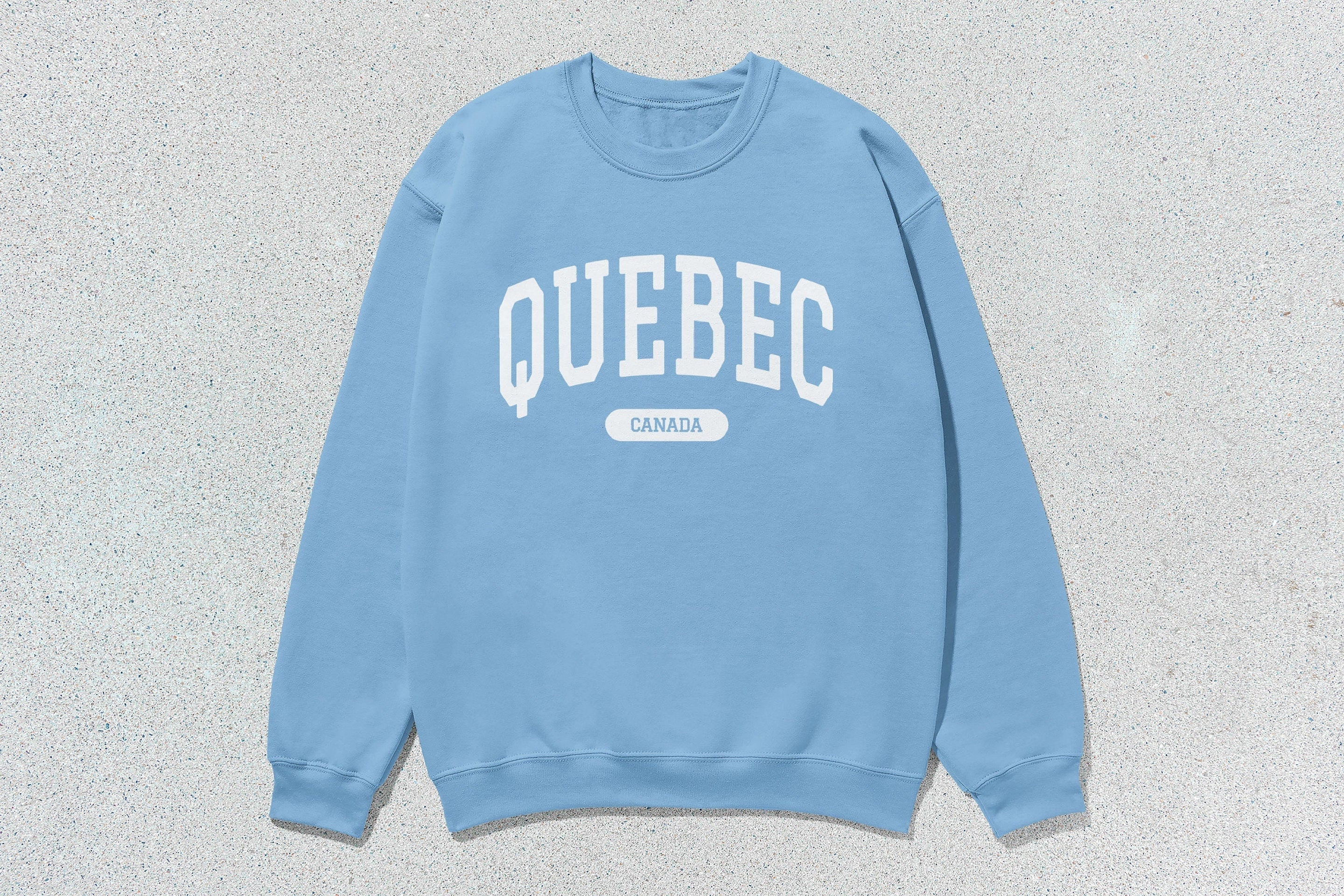 Quebec - Unisex Heavyweight Crewneck Sweatshirt Blue Canada Cities crewnecks hoodies Quebec sweaters