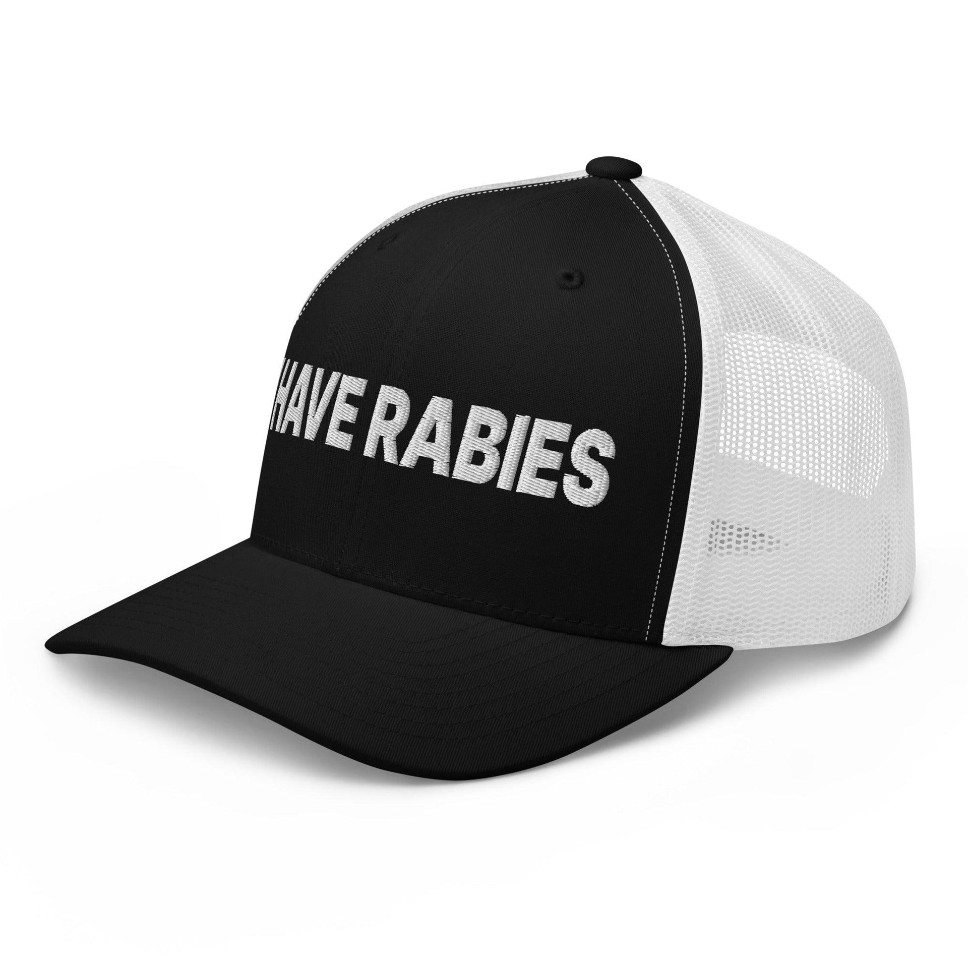 I Have Rabies Embroidered Mesh Trucker Hat Capital Crowns Funny Trucker Hats