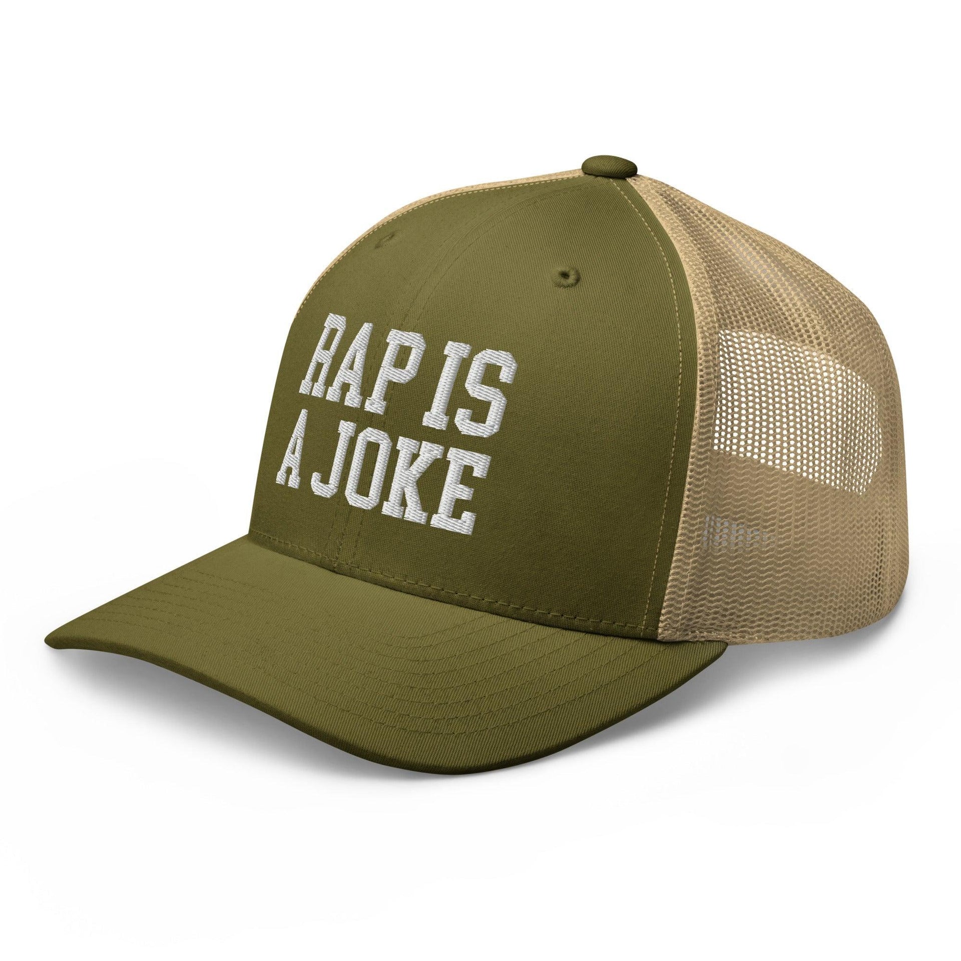 Rap is a Joke Retro Trucker Hat Capital Crowns Funny Trucker Hats