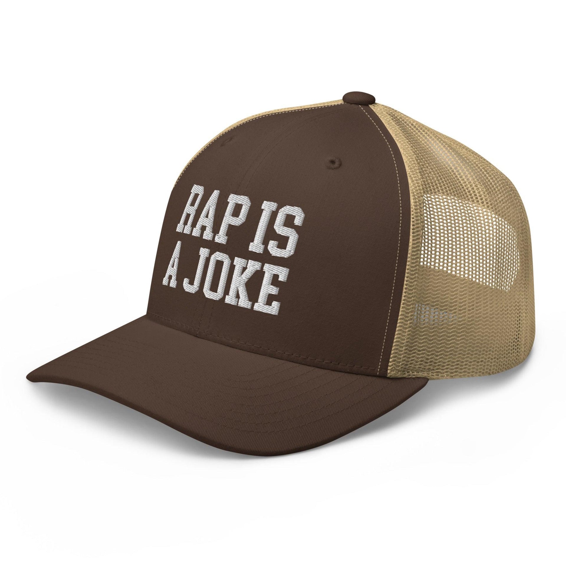 Rap is a Joke Retro Trucker Hat Capital Crowns Funny Trucker Hats