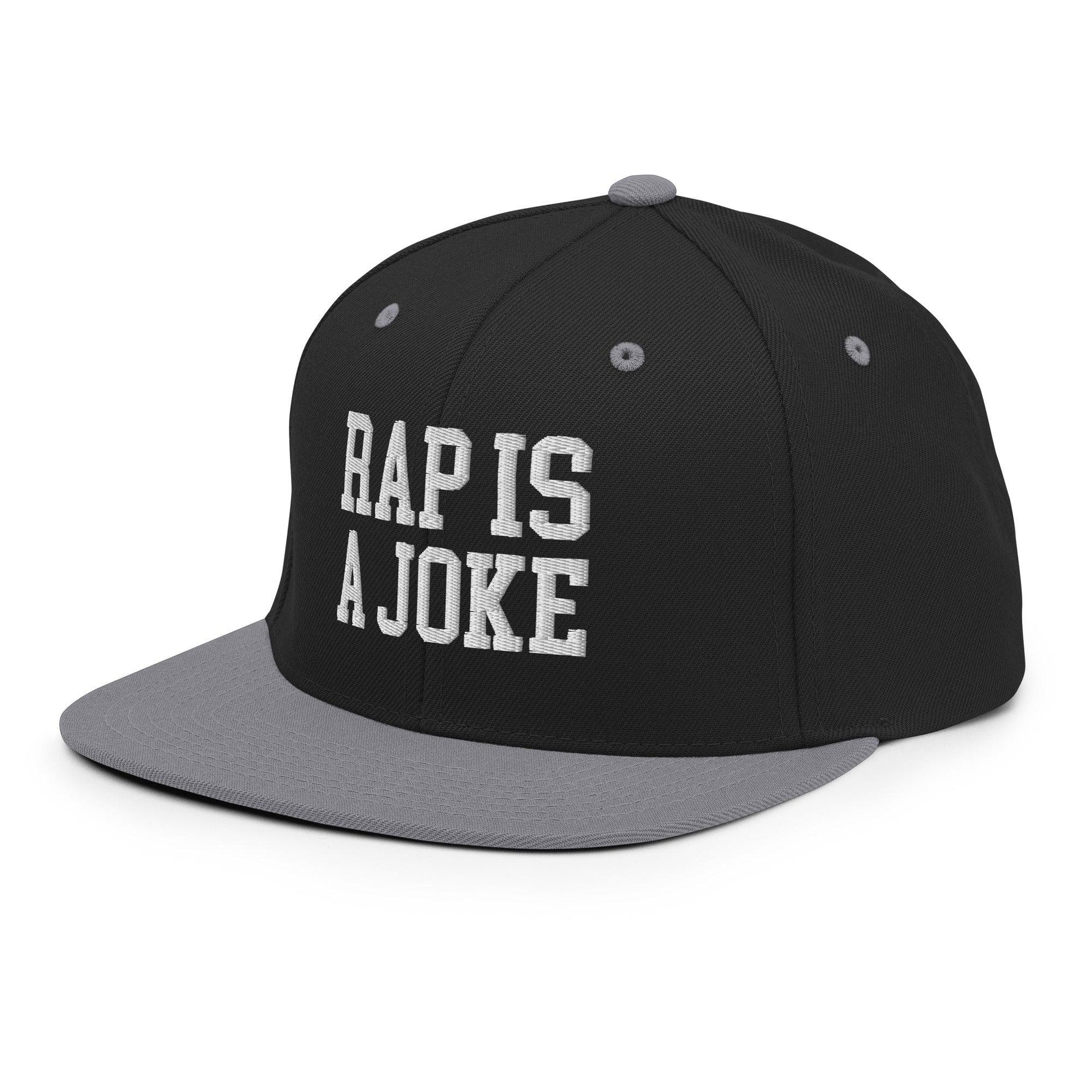 Rap is a Joke Snapback Hat Capital Crowns Funny Snapback Hats