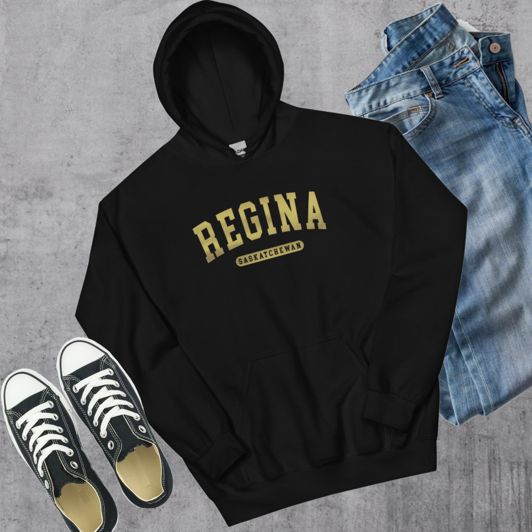 Regina SK Gold College Hoodie Canadian City Apparel