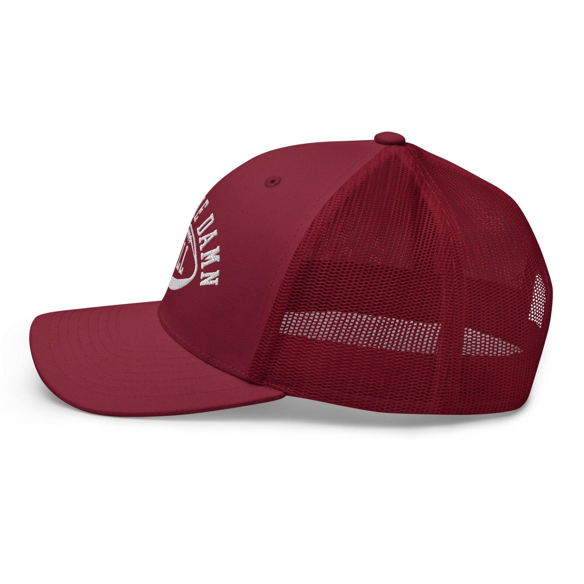 Run The Damn Ball Embroidered Mesh Trucker Hat Capital Crowns Football Trucker Hats