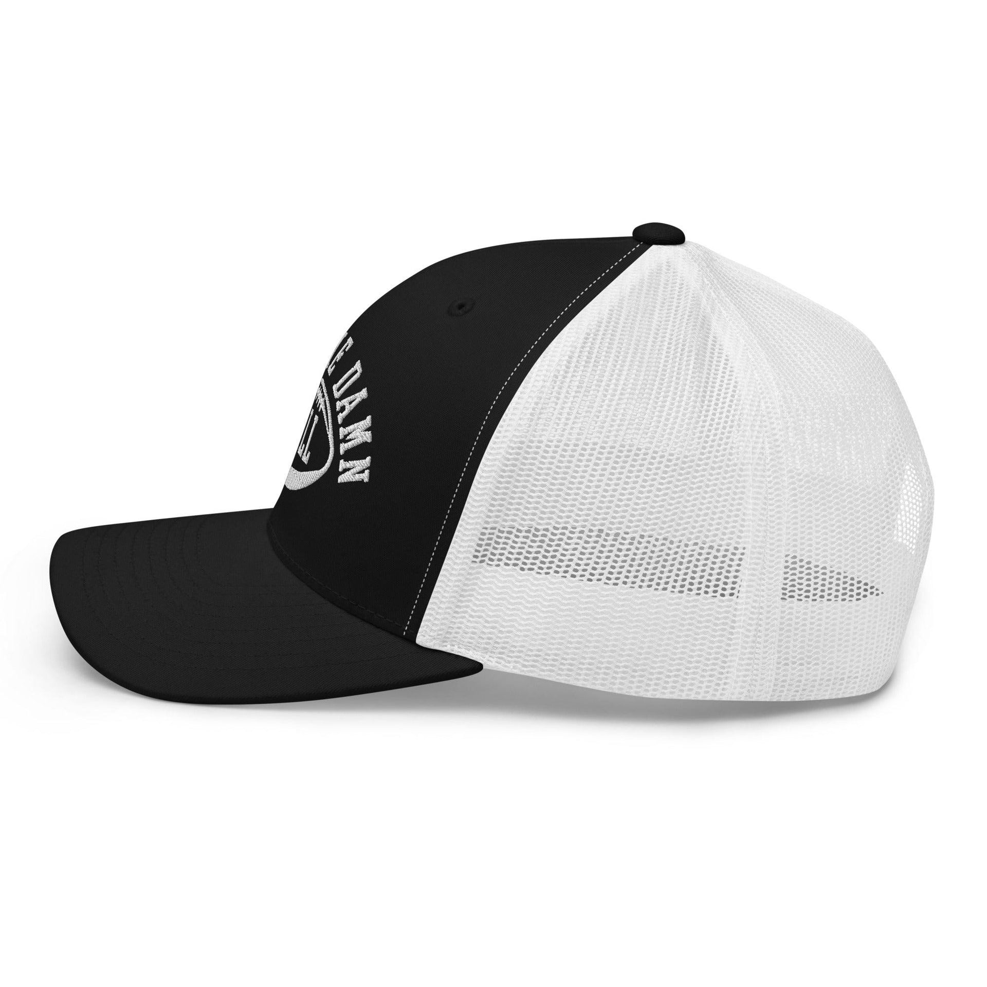 Run The Damn Ball Embroidered Mesh Trucker Hat Capital Crowns Football Trucker Hats