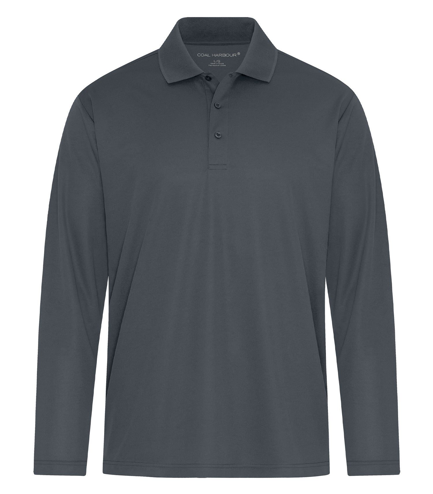 CoalHarbour - COAL HARBOUR&reg; EVERYDAY SNAG RESISTANT LONG SLEEVE POLO. - S365LS Iron Grey CoalHarbour S365LS