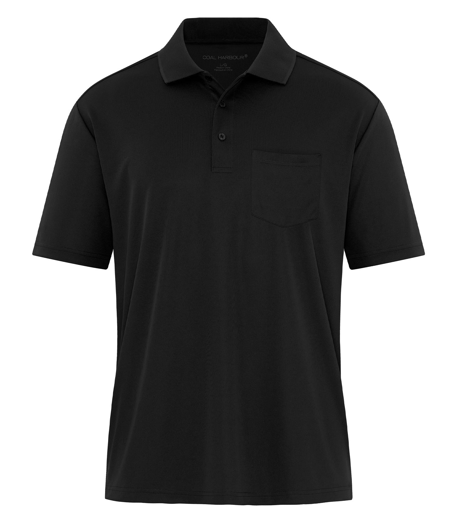 CoalHarbour - COAL HARBOUR&reg; EVERYDAY SNAG RESISTANT POCKET POLO. - S365P Black CoalHarbour S365P