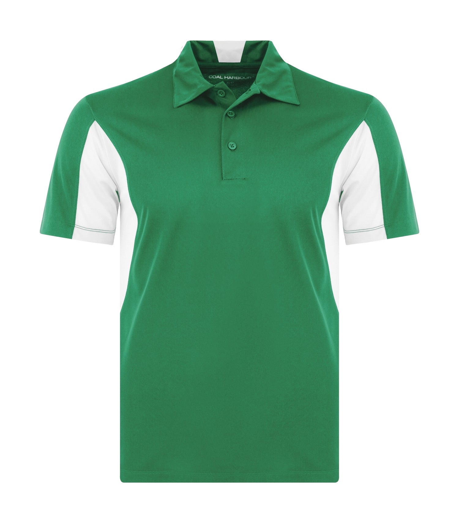 CoalHarbour - COAL HARBOUR® SNAG RESISTANT COLOUR BLOCK POLO. - S4001 Kelly Green White CoalHarbour S4001
