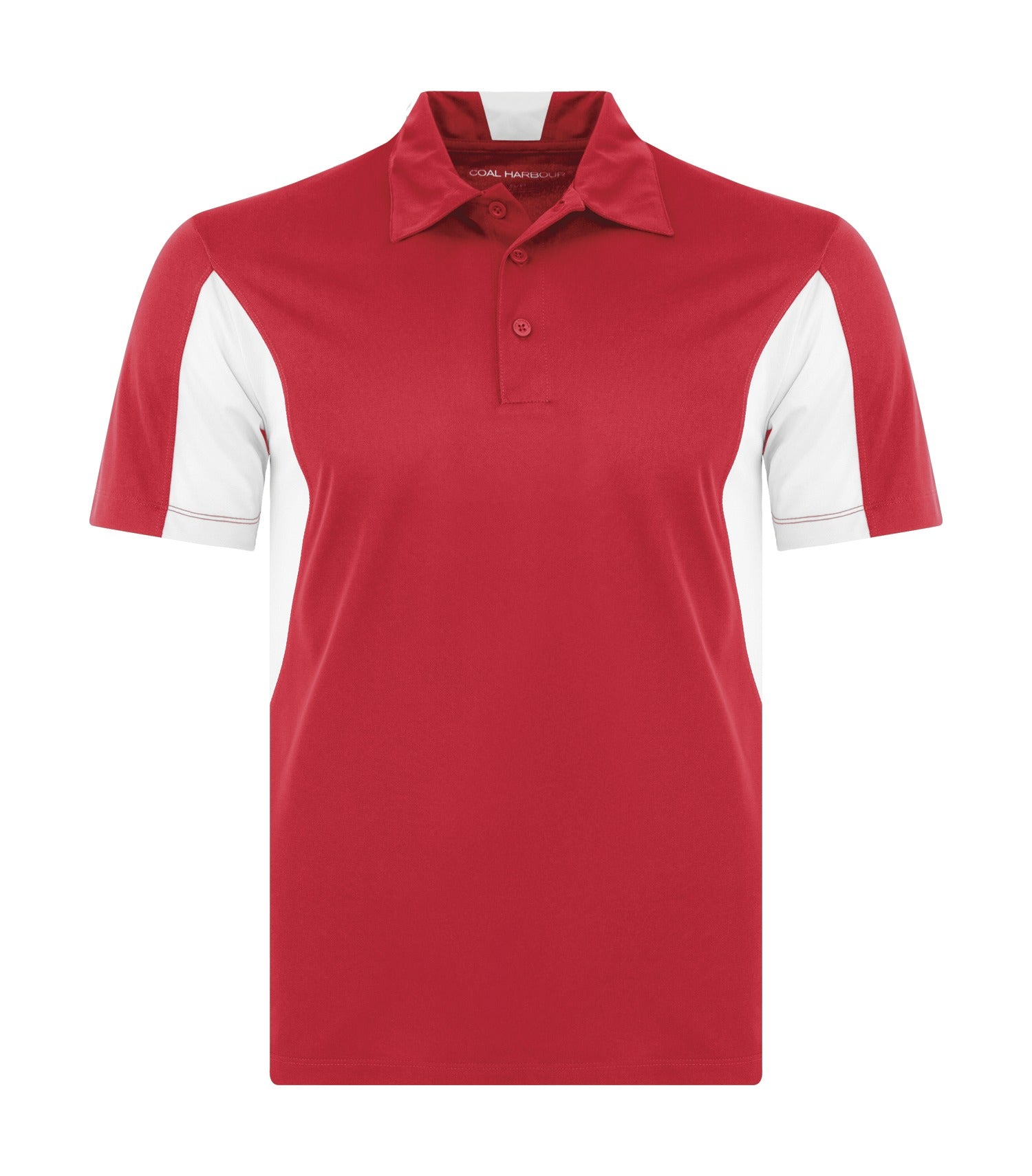 CoalHarbour - COAL HARBOUR® SNAG RESISTANT COLOUR BLOCK POLO. - S4001 True Red White CoalHarbour S4001
