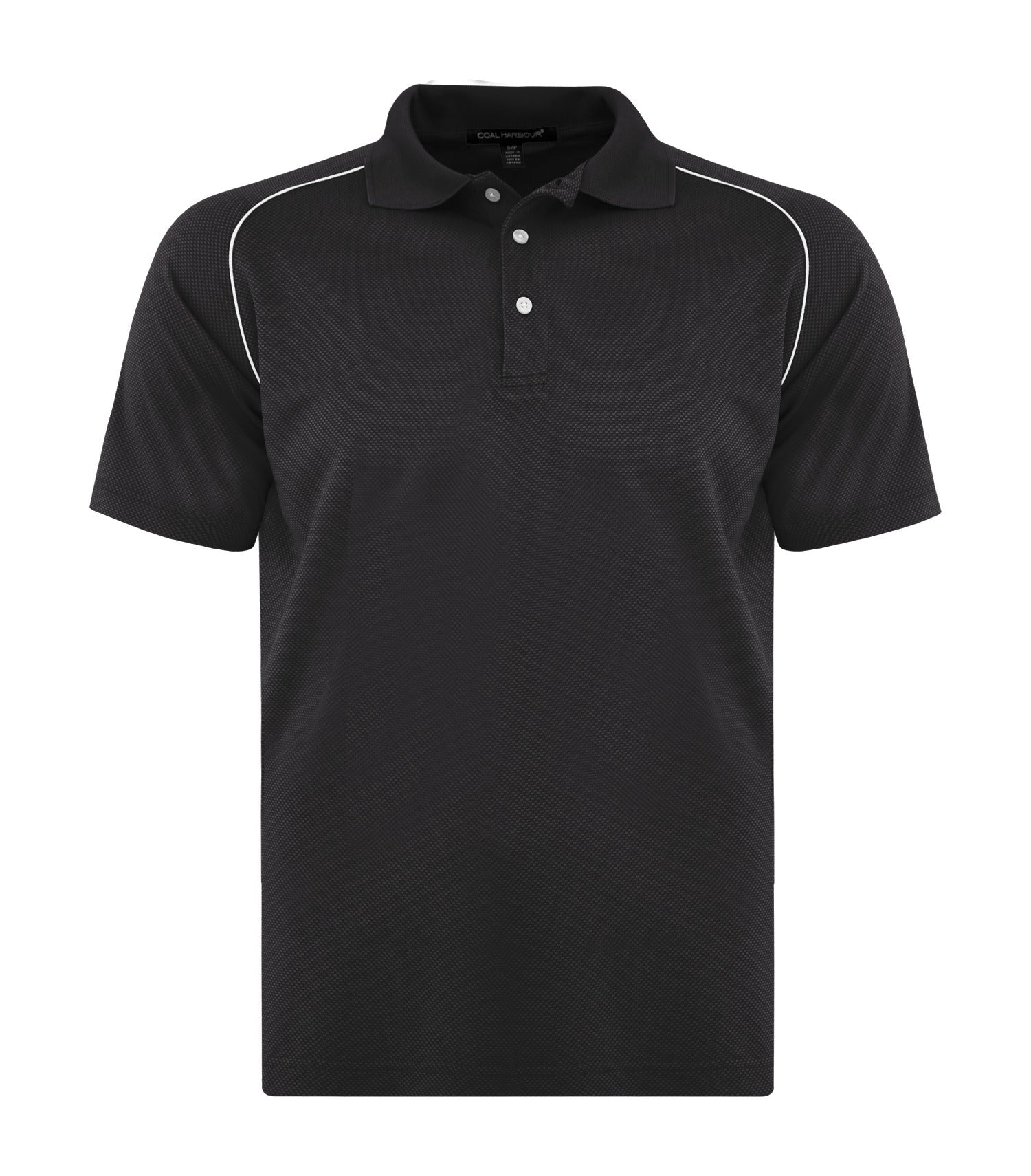 CoalHarbour - DISCONTINUED COAL HARBOUR® PRISM POLO. - S470 Prism Black XS CoalHarbour S470
