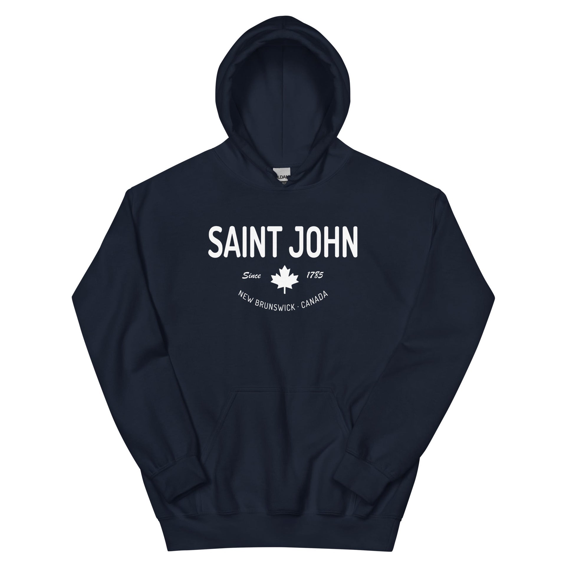 Saint John Since 1785 Hoodie Navy Canadian City Apparel
