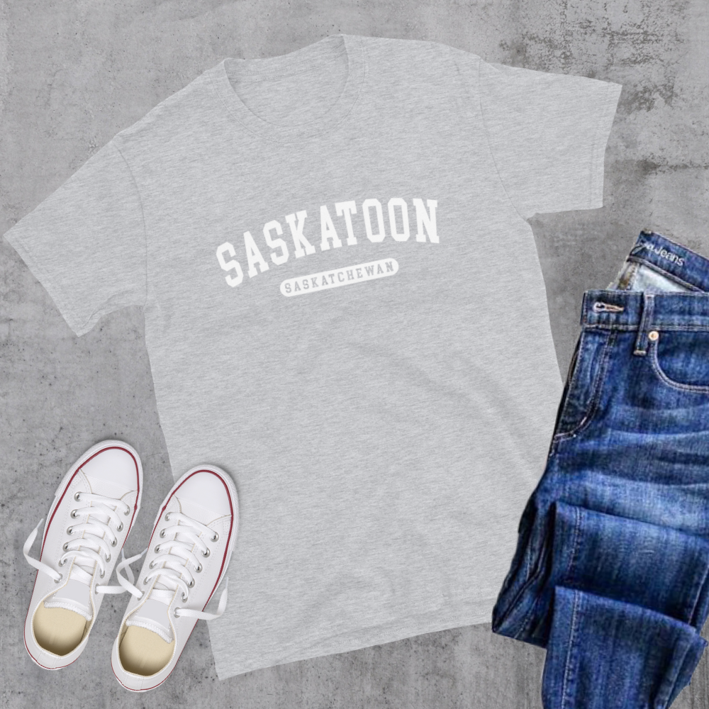 Saskatoon SK College Tee Canadian City Apparel