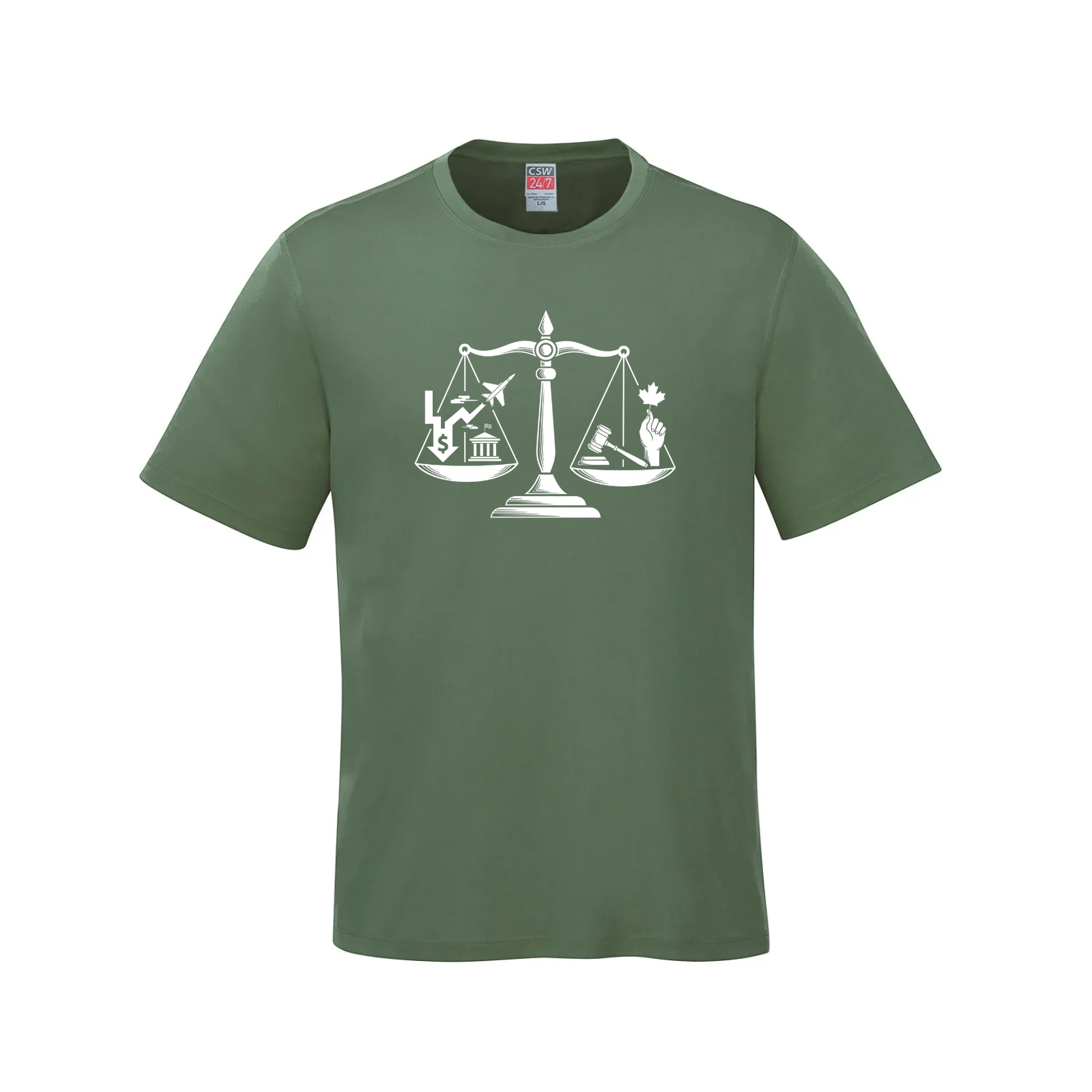 Scales of Power Graphic Tee | Social Justice & Freedom T-Shirt daily dollar