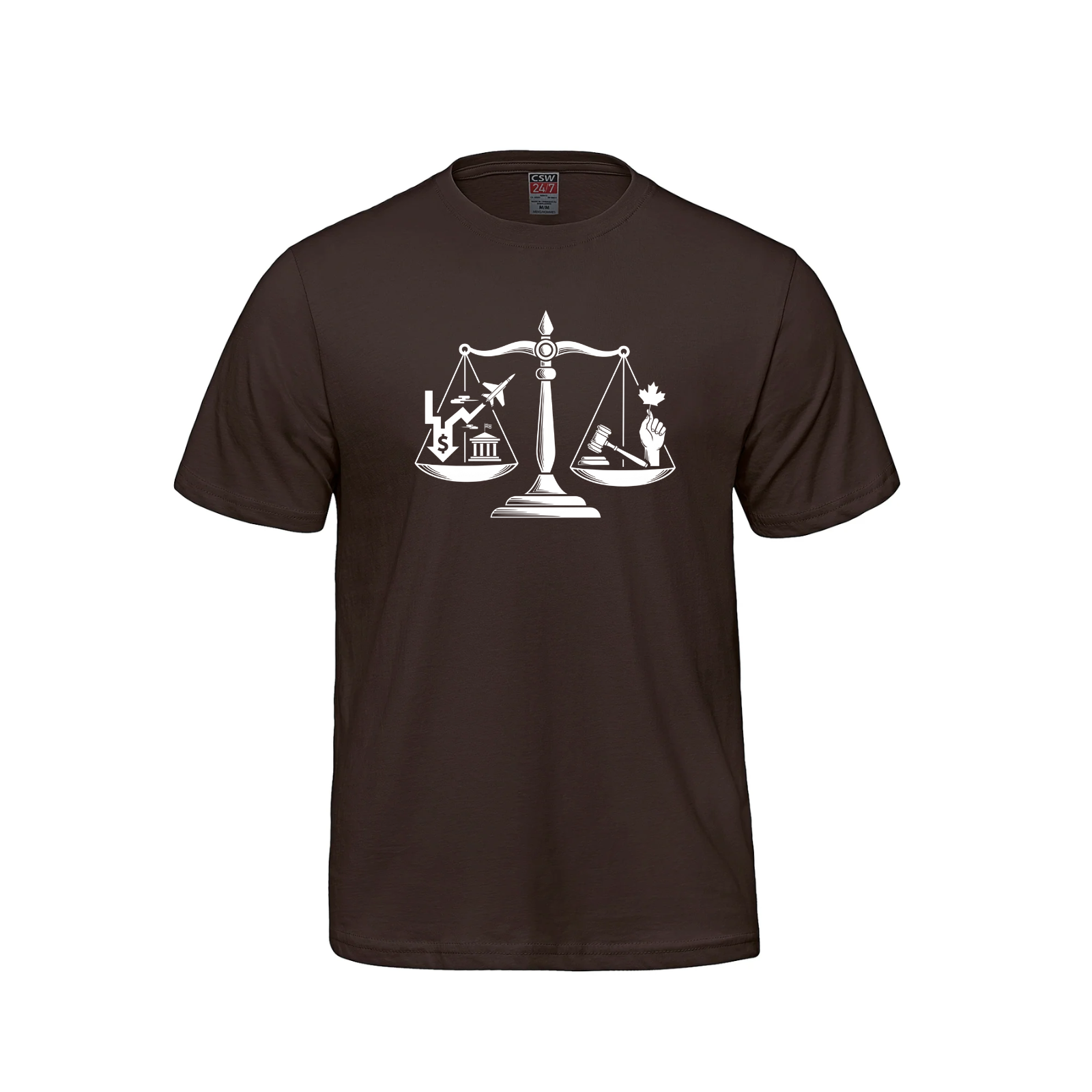 Scales of Power Graphic Tee | Social Justice & Freedom T-Shirt daily dollar