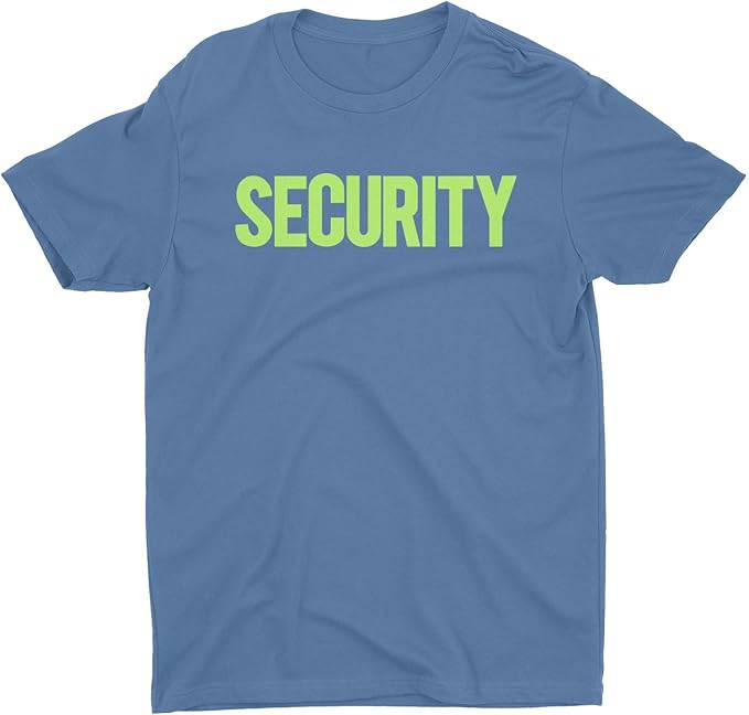 Security T-Shirt – Front & Back Print Staff Event Uniform security