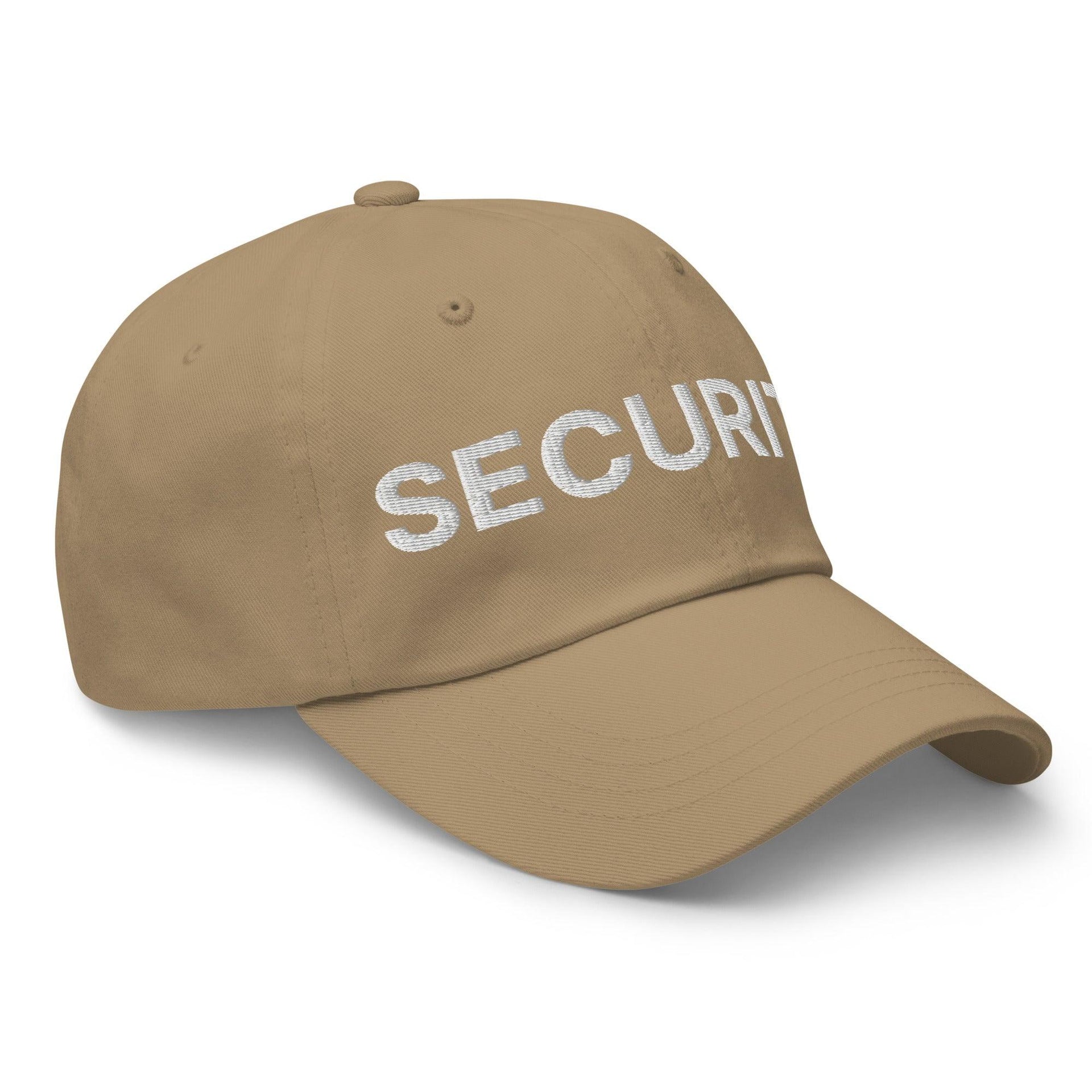 Security Uniform Work Embroidered Dad Hat Capital Crowns Dad Hats Security Work