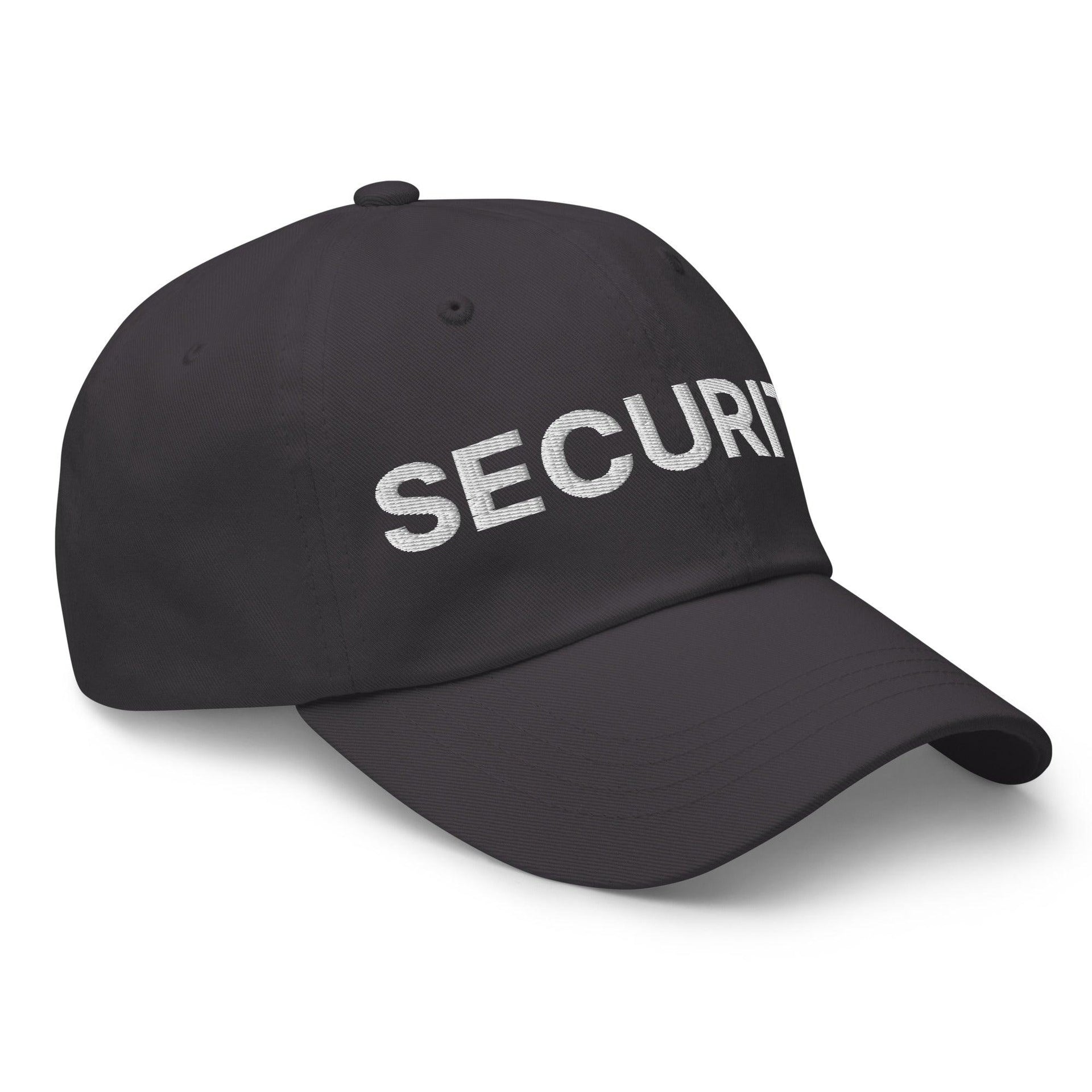 Security Uniform Work Embroidered Dad Hat Capital Crowns Dad Hats Security Work