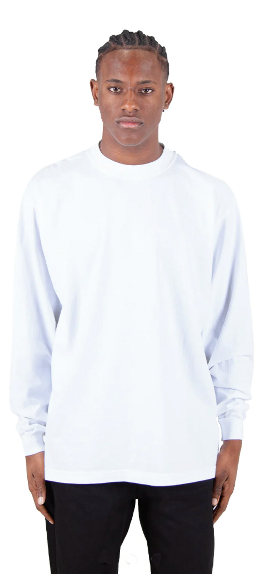 Garment Dye Long Sleeve White COTTON GARMENT DYE GARMENT DYES Heavyweight Long Sleeve LONGSLEEVES MEN OVERSIZED shaka Shaka Wear tshirts