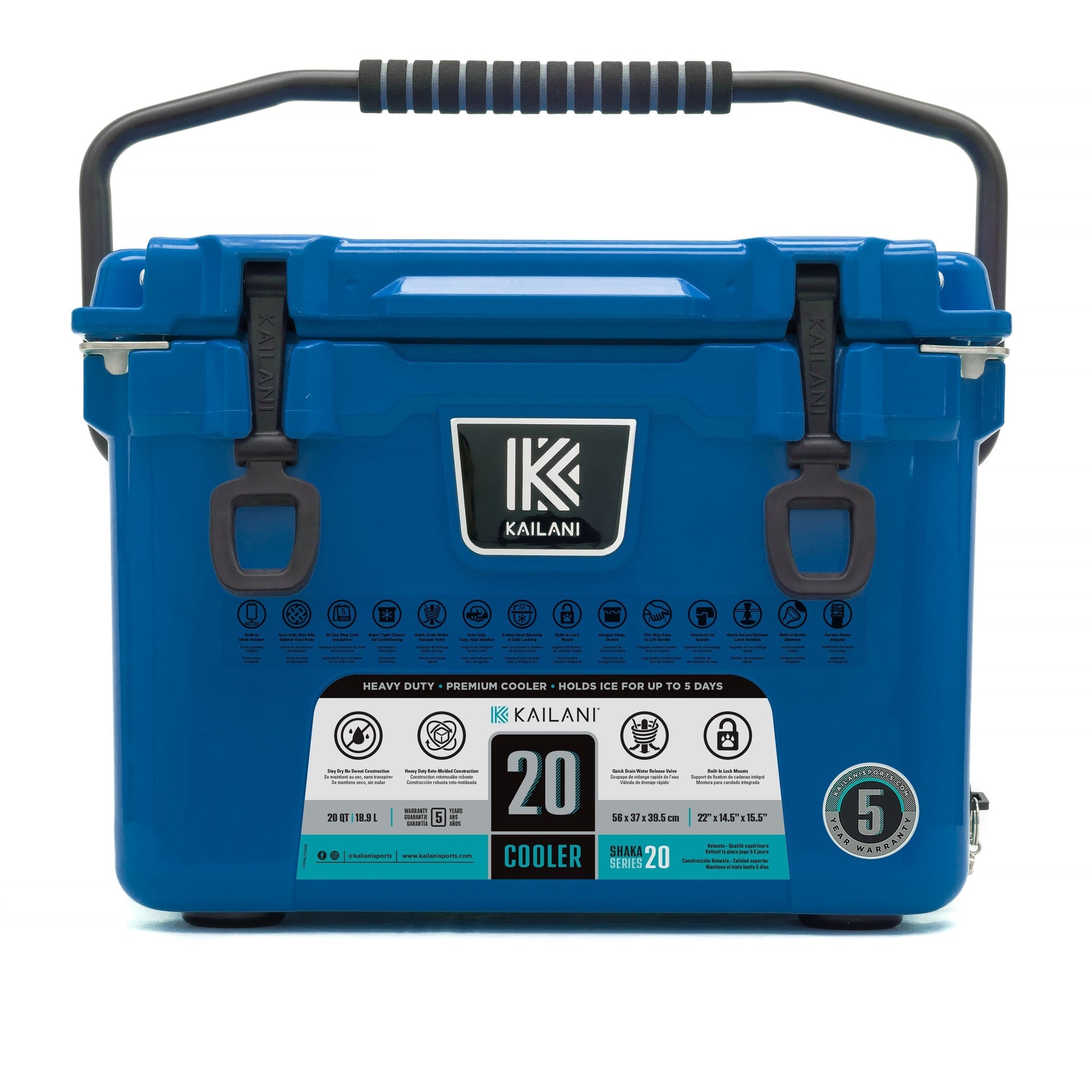 SHAKA 20 Cooler Navy FULL MSRP KAILANI SHAKA