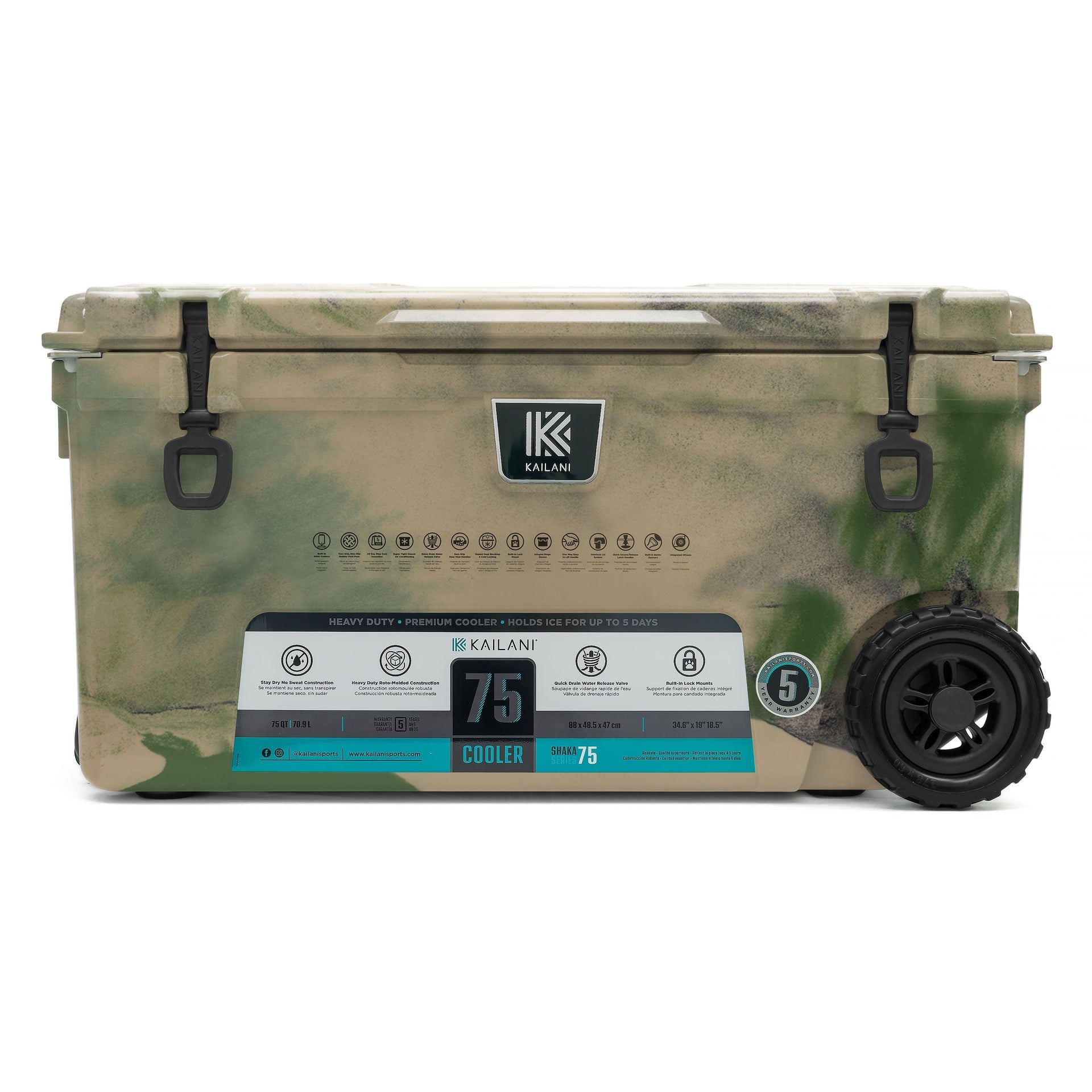 SHAKA 75 Cooler Camouflage FULL MSRP KAILANI SHAKA