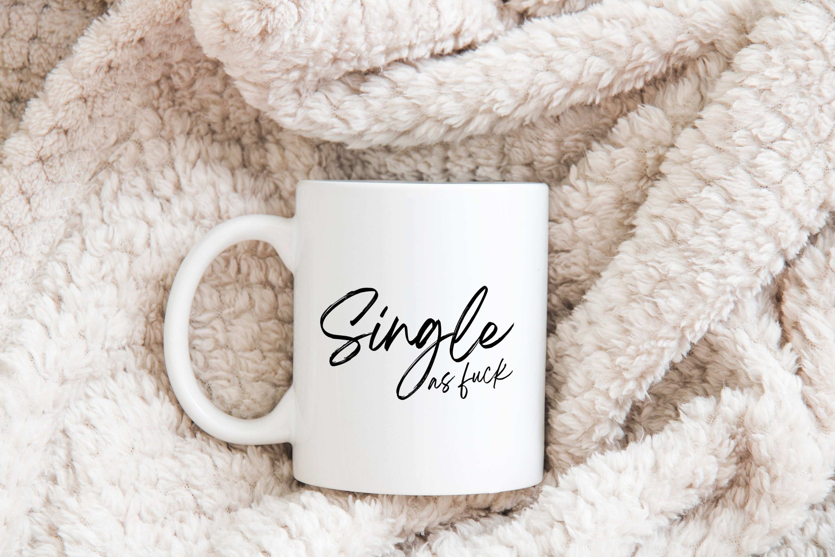 Single as fuck Mug Creativien mugs Shopify Collective