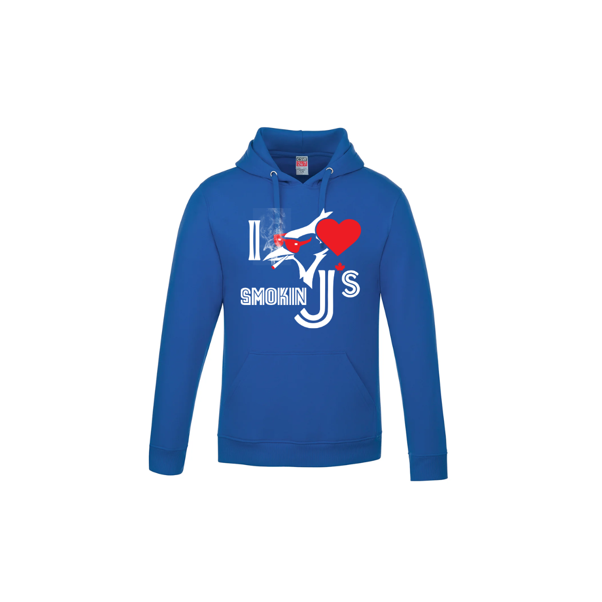 Smokin J’s Pullover Hoodie - BJs Small / Royal Blue Fleece