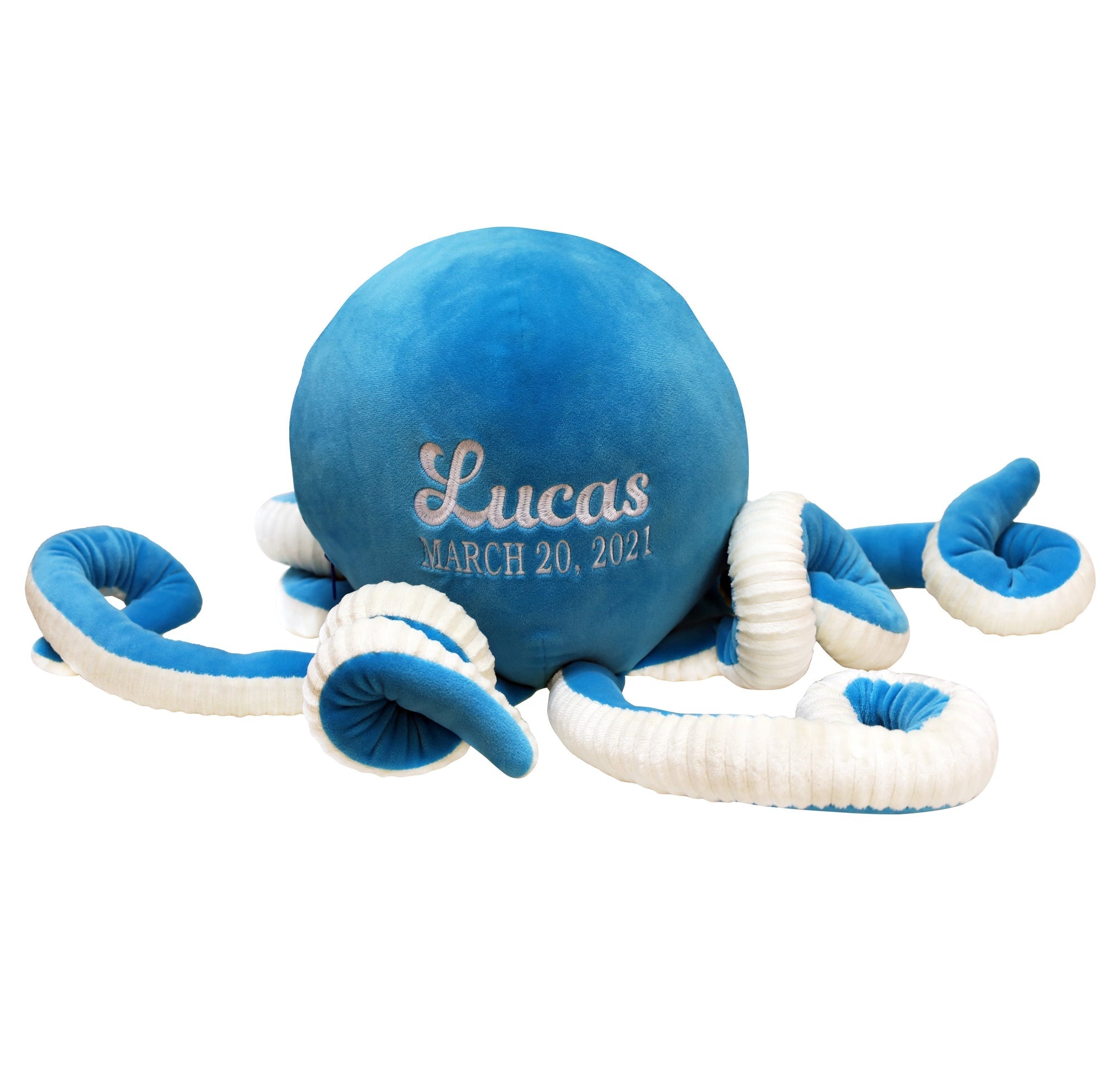 Squishy Octopus Buddy Blue blue embroidable octopus octopus blue squishy squishy octopus