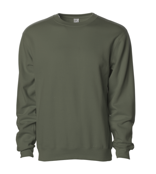 SS3000 - Midweight Crewneck Sweatshirt Army / XS CREWS