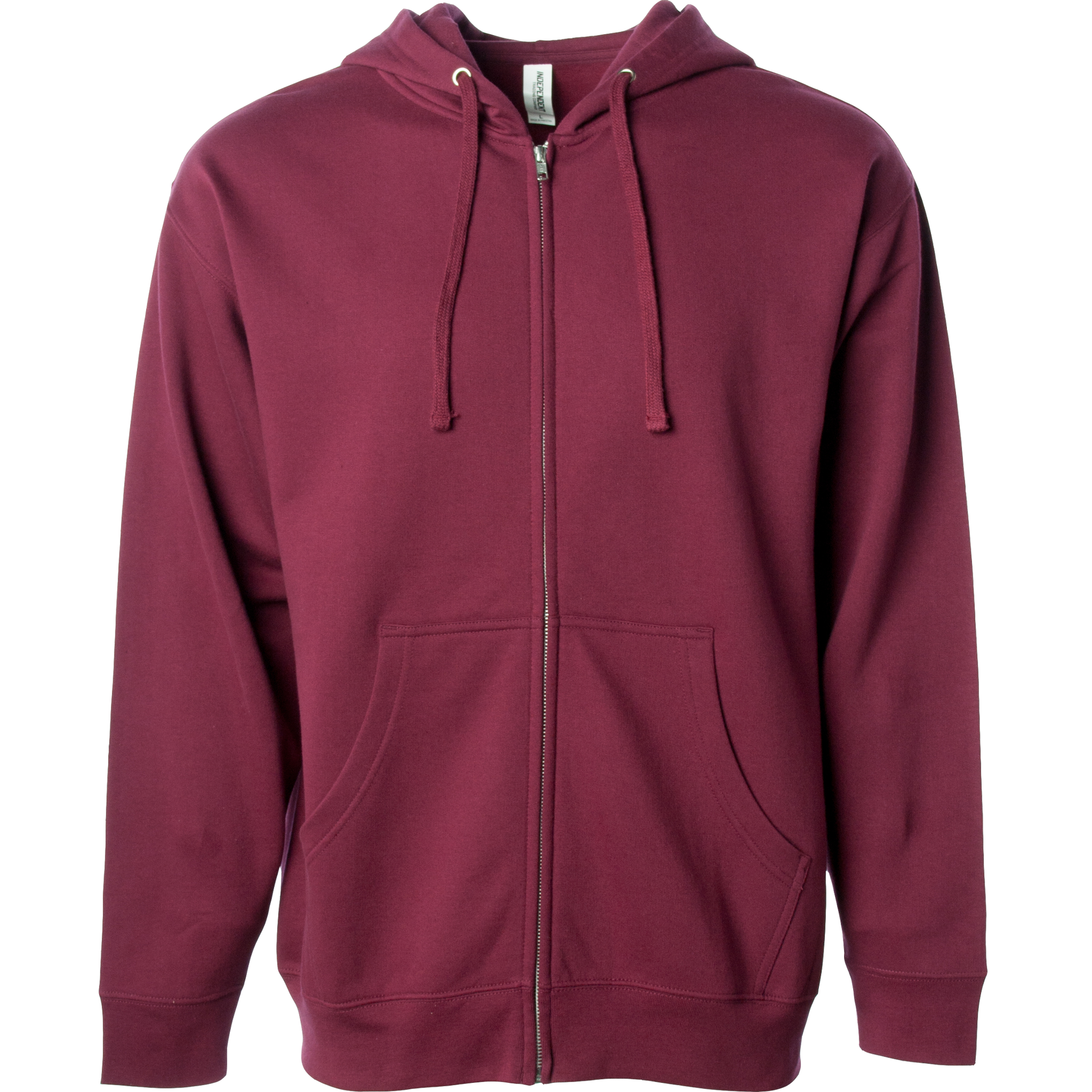 SS4500Z - Midweight Zip Hooded Sweatshirt 4500 BASIC FLEECE COTTON / POLYESTER fleece Hood INDEPENDENT MEN MIDWEIGHT REGULAR shsdchildproduct ss SS45 SS4500 sss standard STANDARD SUPPLY tearaway