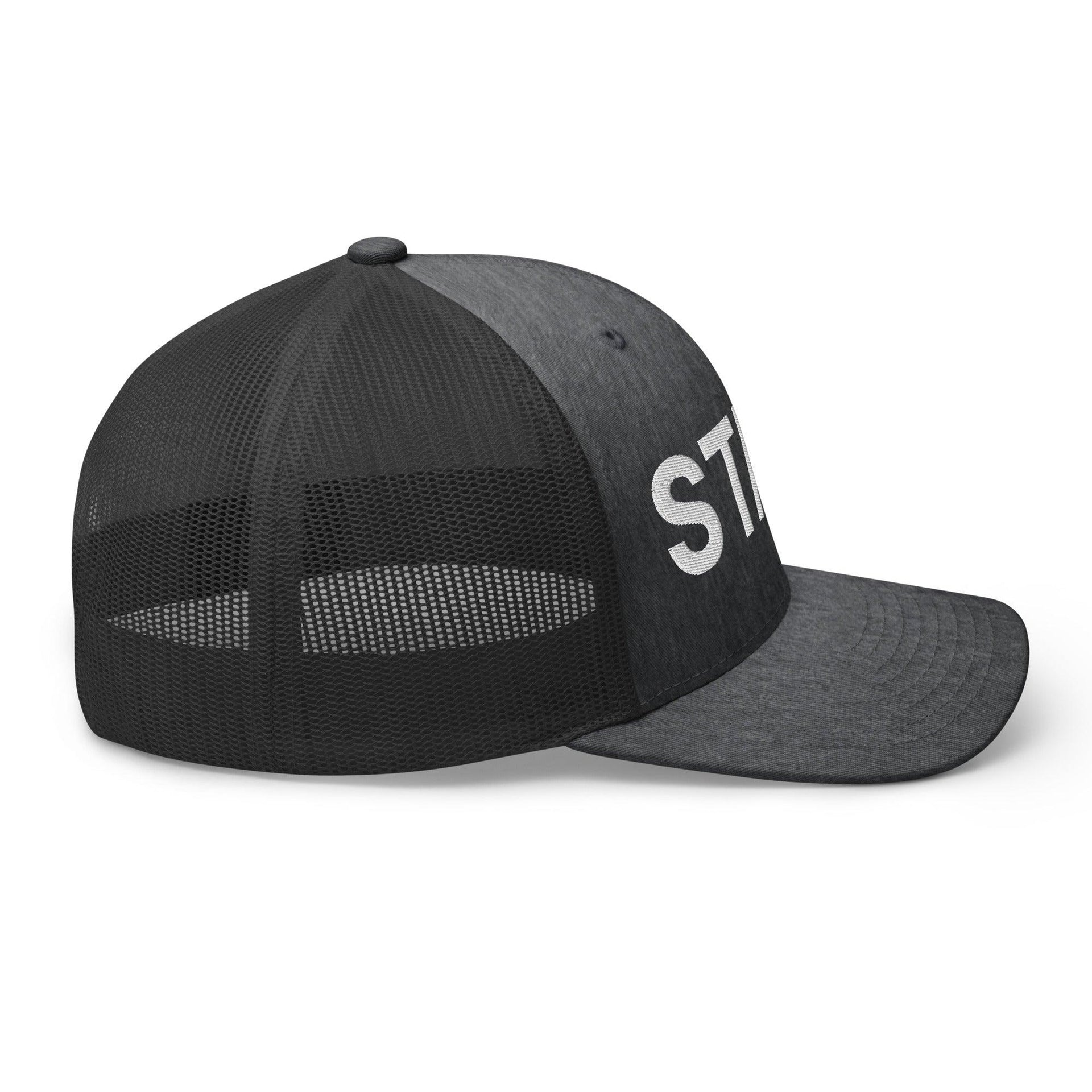 Staff Uniform Work Embroidered Mesh Trucker Hat Capital Crowns Trucker Hats Work