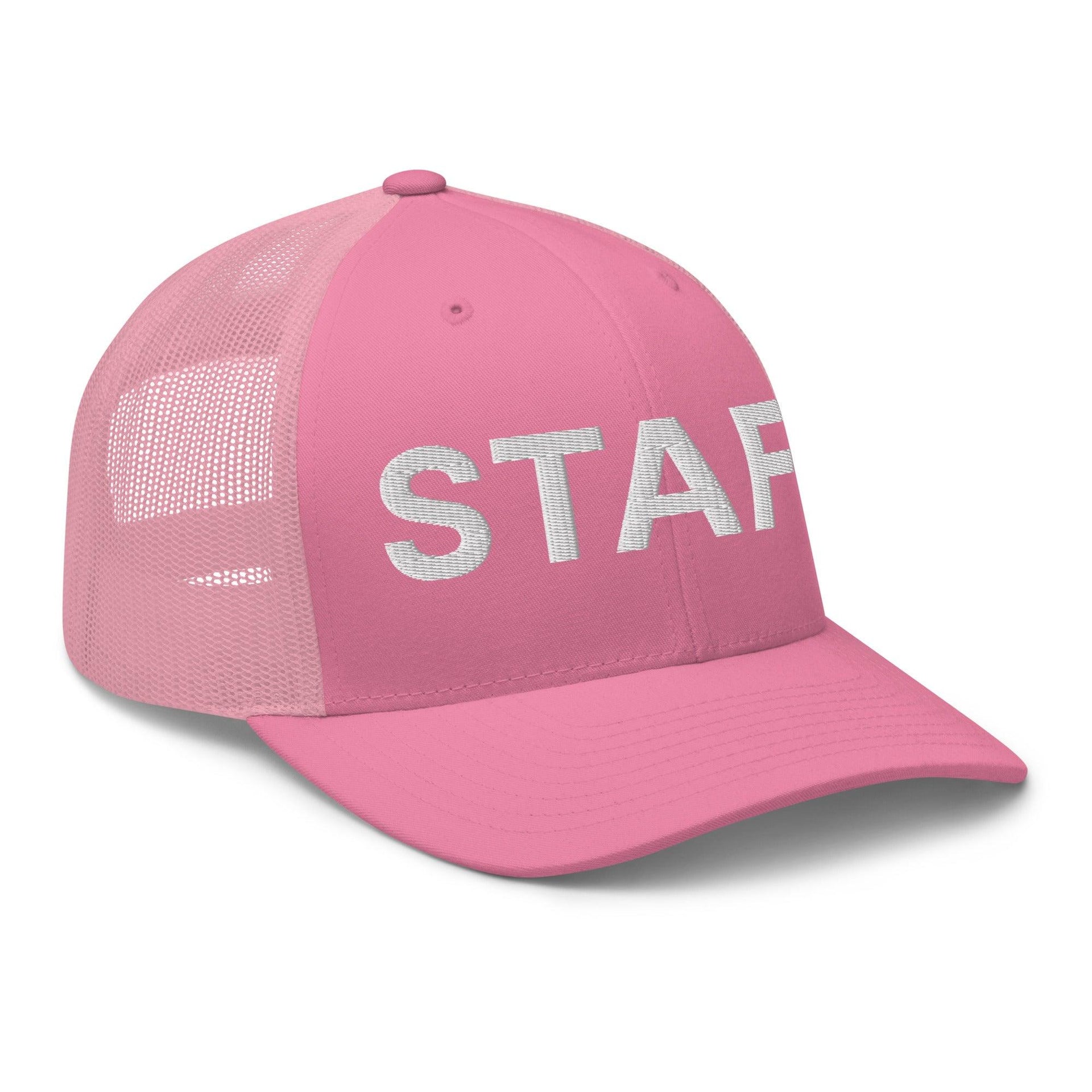 Staff Uniform Work Embroidered Mesh Trucker Hat Capital Crowns Trucker Hats Work