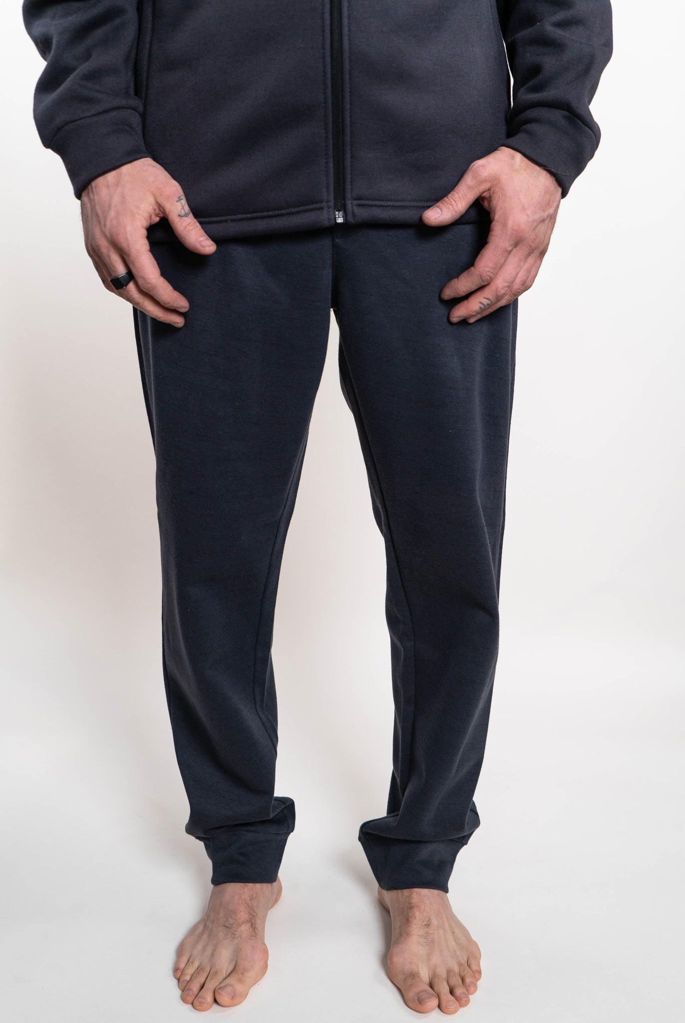 STFJP01 - Basecamp Jogger Fleece Pant Midnight Heather / XS