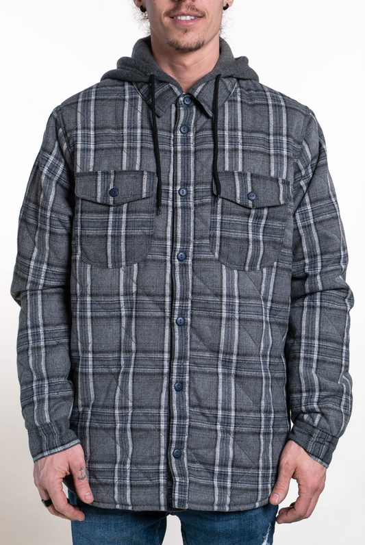 STLSF40 - Cottonwood Charcoal / XS FLANNELS