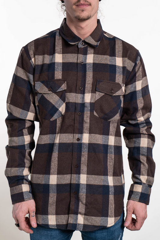 STLSF43 - Watchman Brown FALL/HOLIDAY FLANNEL FLANNELS Plaid SEVEN TIDES