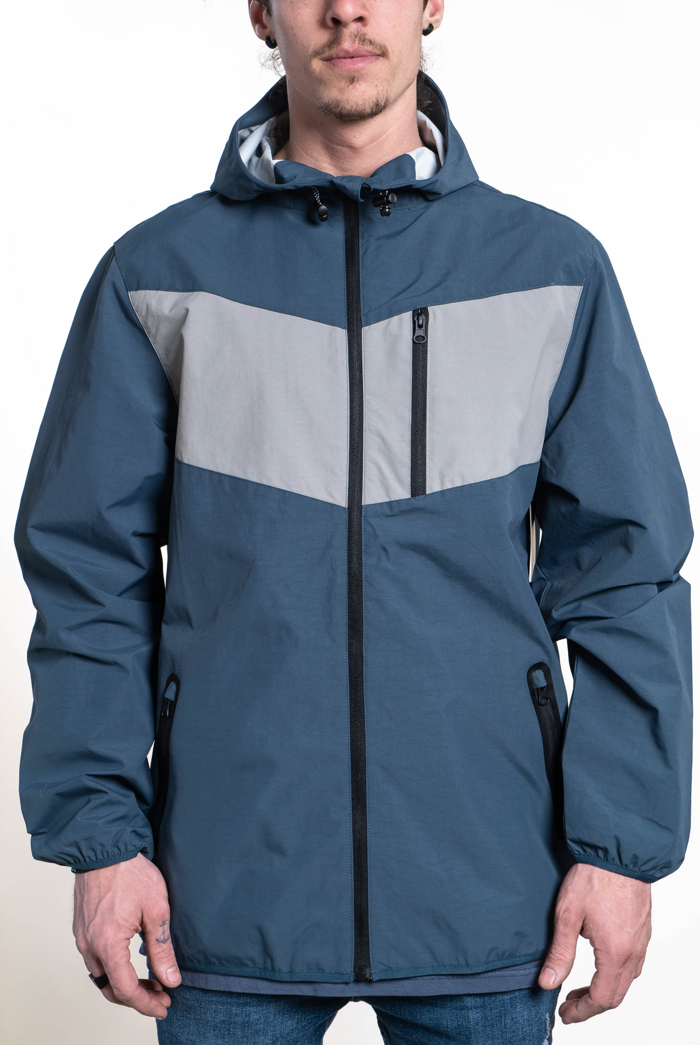 STLSJ09 - South Point Tech Jacket Navy / XS ZIPS