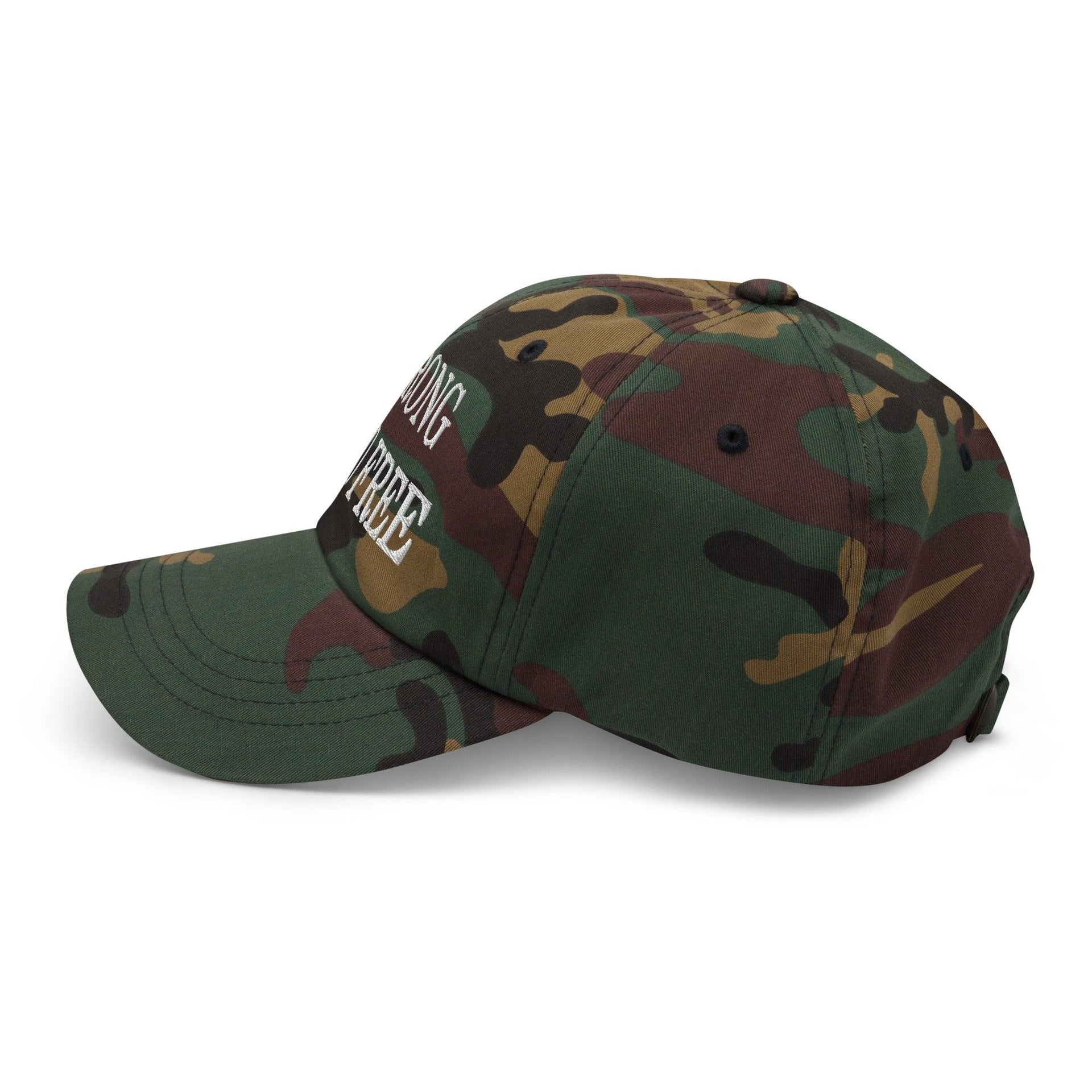 Strong and Free Embroidered Dad Hat Canada Capital Crowns Dad Hats