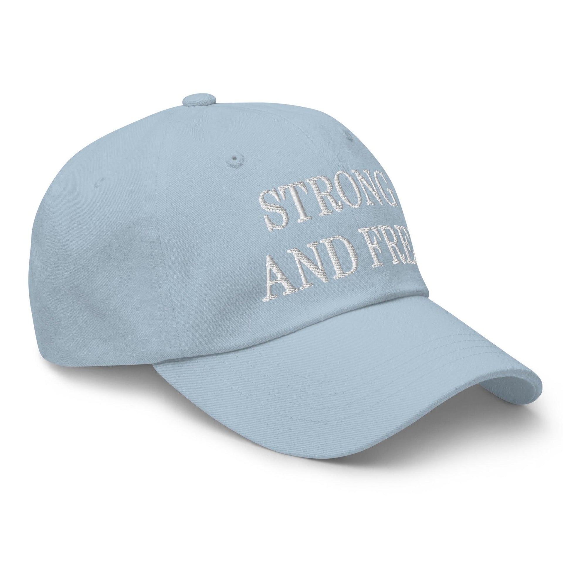 Strong and Free Embroidered Dad Hat Canada Capital Crowns Dad Hats