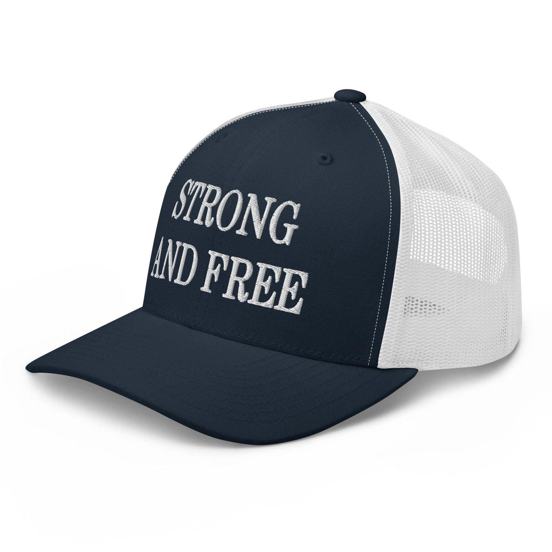 Strong and Free Embroidered Mesh Trucker Hat Canada Capital Crowns Trucker Hats