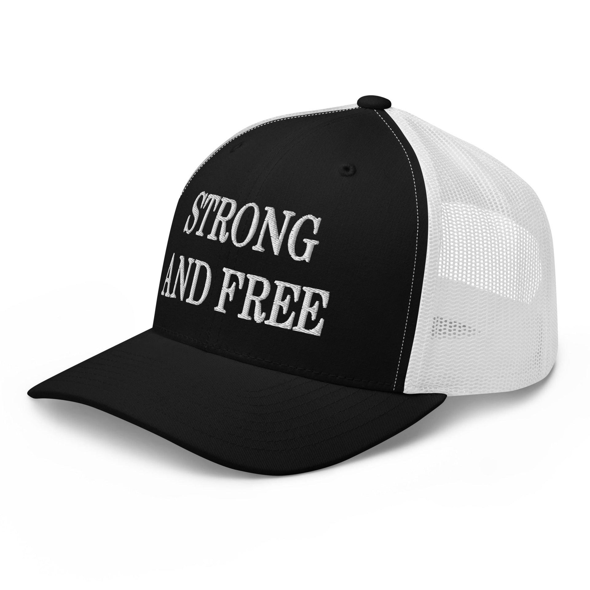 Strong and Free Embroidered Mesh Trucker Hat Canada Capital Crowns Trucker Hats