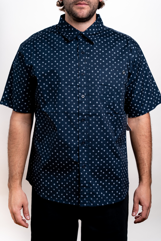 STSSW46 - All Day SS Woven Navy SEVEN TIDES SHIRT SPRING/SUMMER