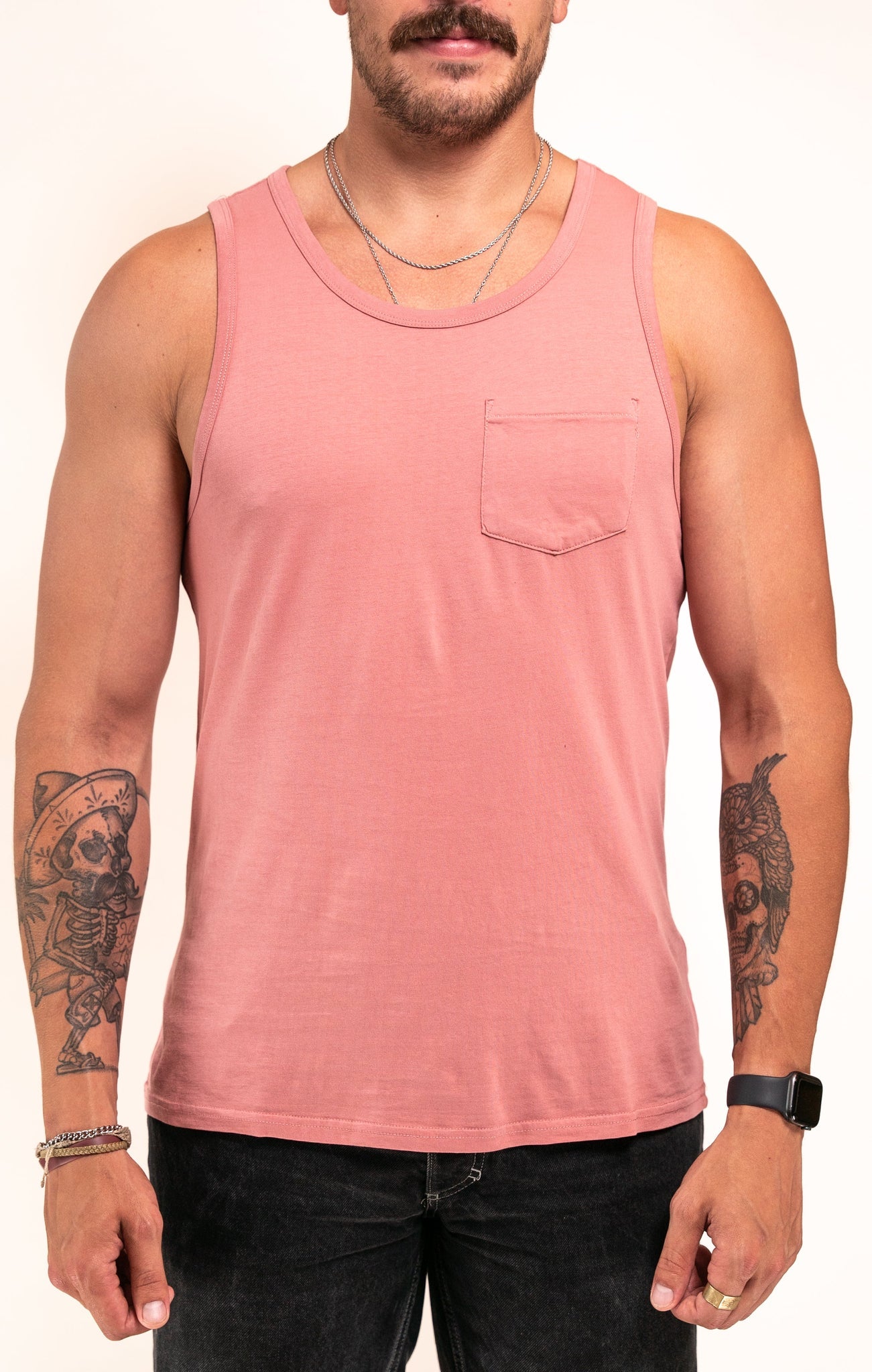 STST21 - Pigment Dyed Tanks Dusty Rose / S