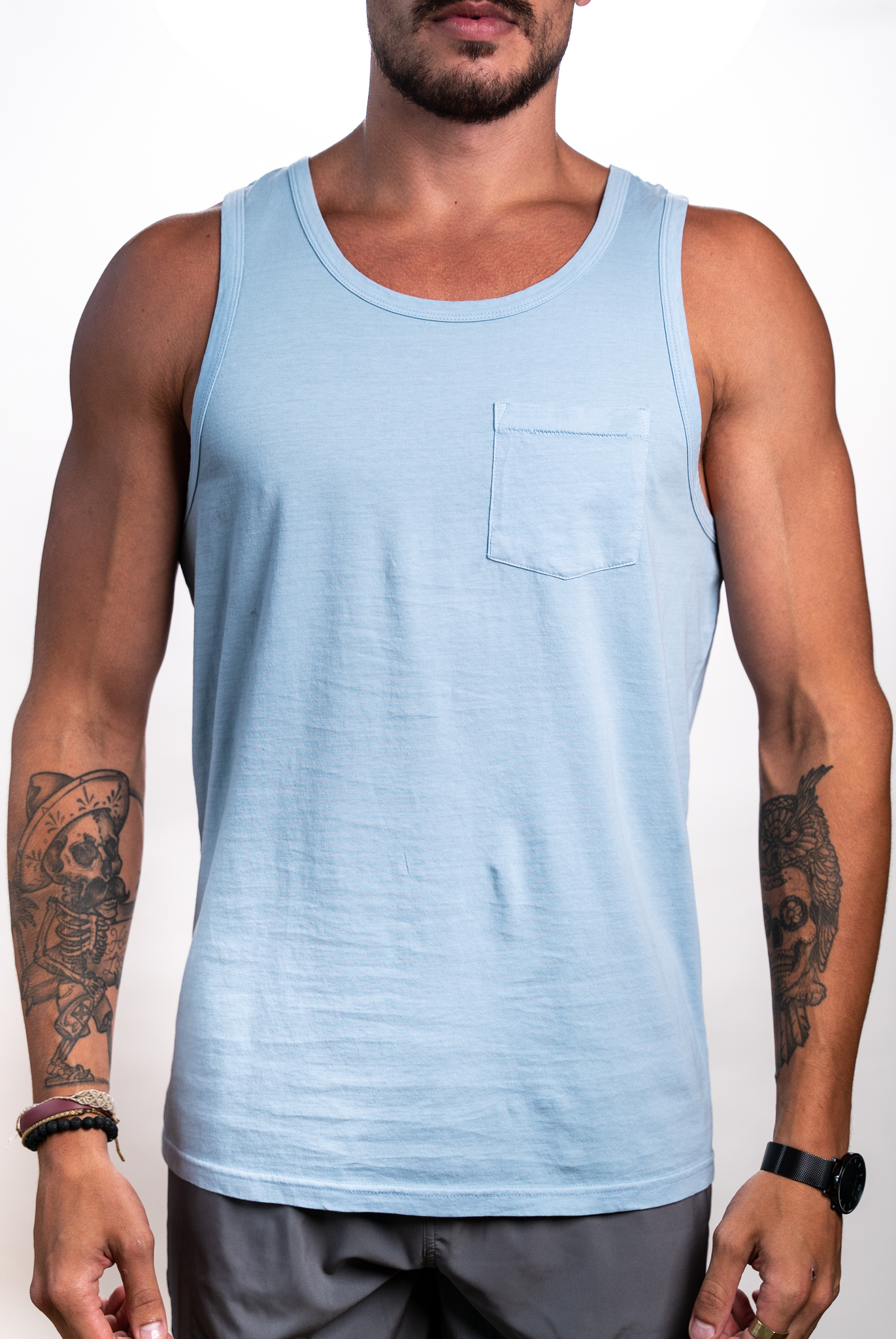 STST21 - Pigment Dyed Tanks Light Blue / S