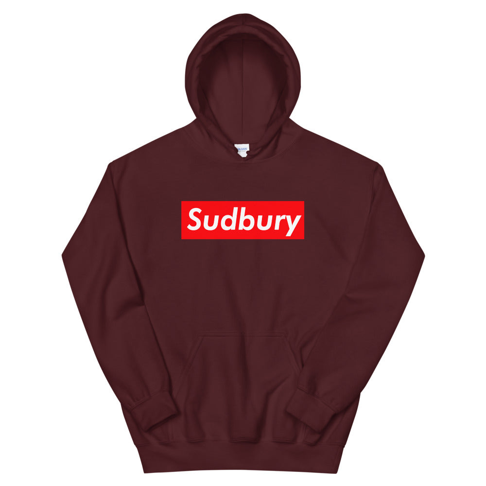 Sudbury Supreme'd Hoodie Maroon Canadian City Apparel