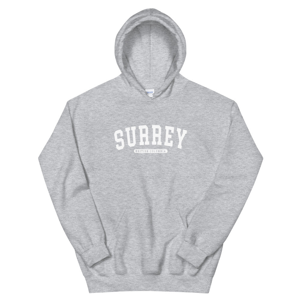 Surrey BC College Hoodie Sport Grey Canadian City Apparel