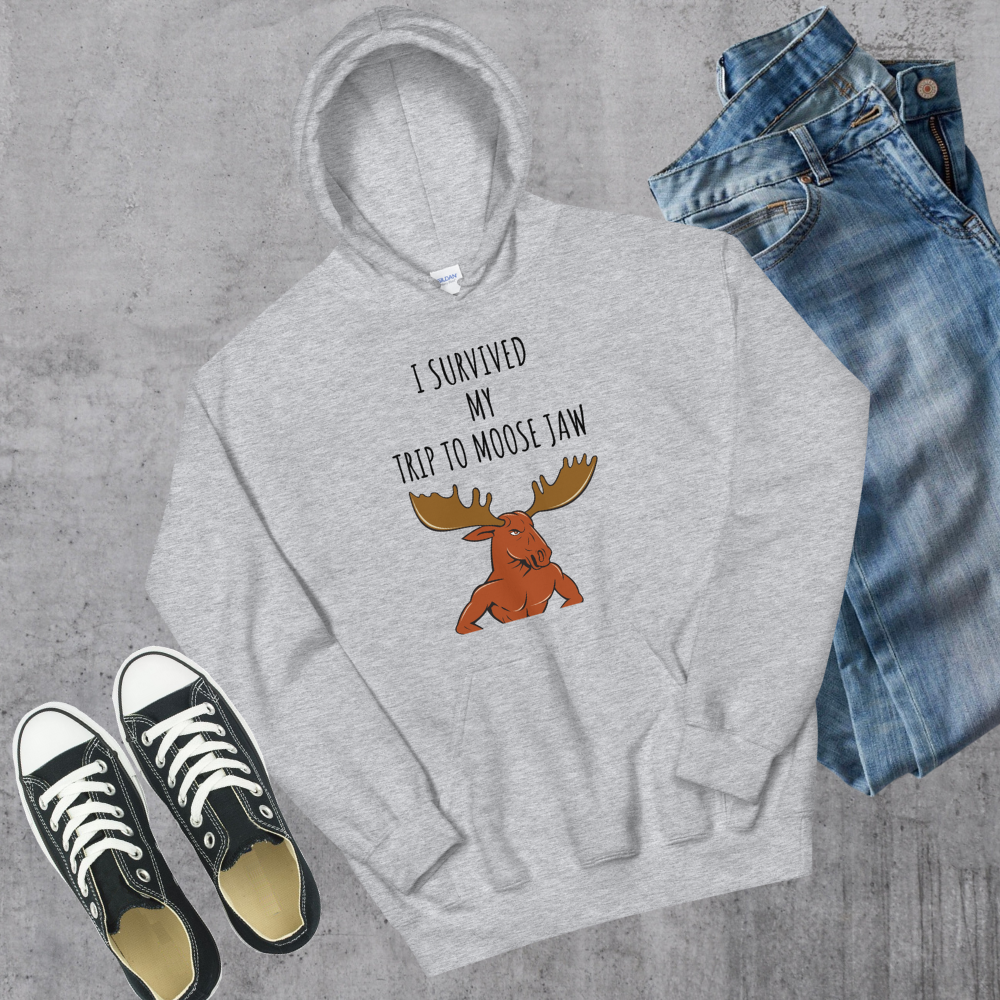 Survived Moose Jaw Hoodie Canadian City Apparel