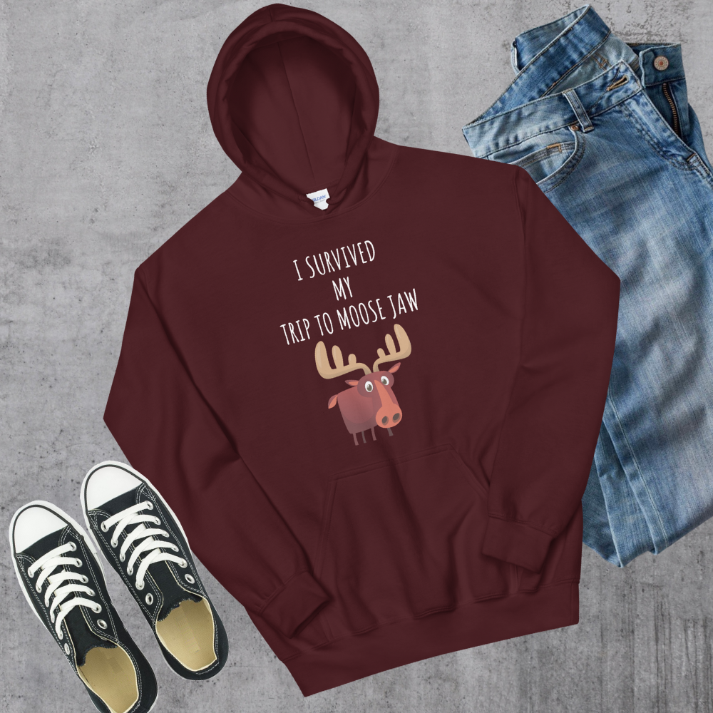 Survived Moose Jaw Hoodie Canadian City Apparel