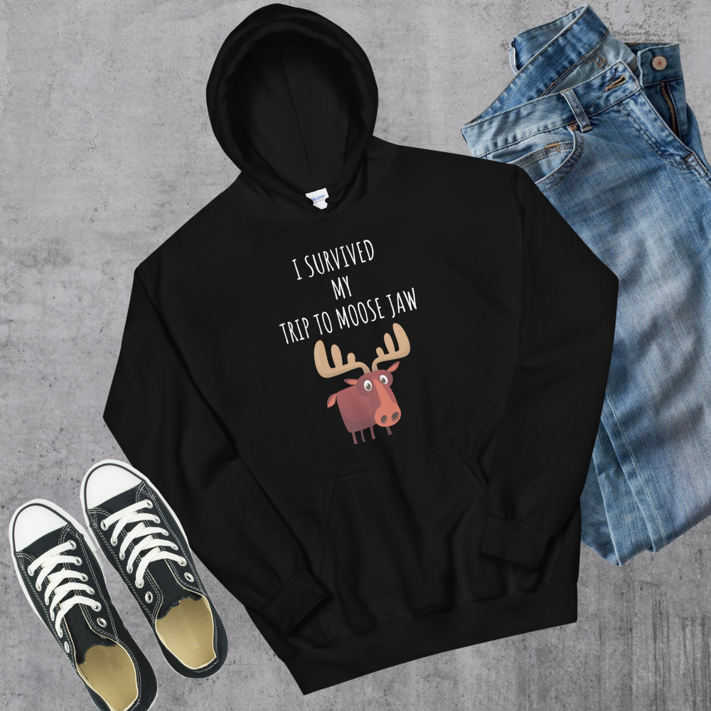 Survived Moose Jaw Hoodie Canadian City Apparel