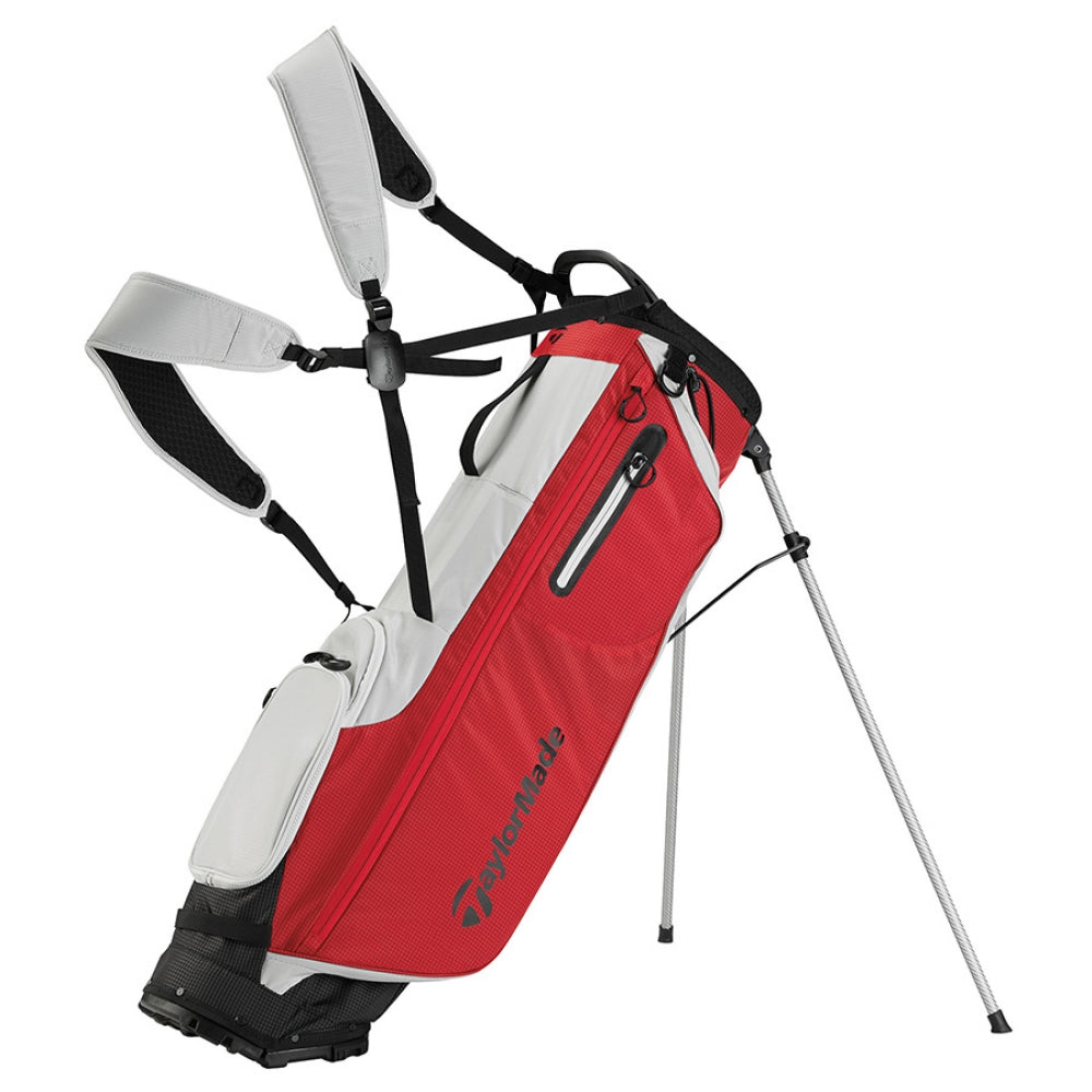 TaylorMade FlexTech Super Lite Stand Bag – Light, Functional, and Comfortable Red golf bag golf bags TaylorMade
