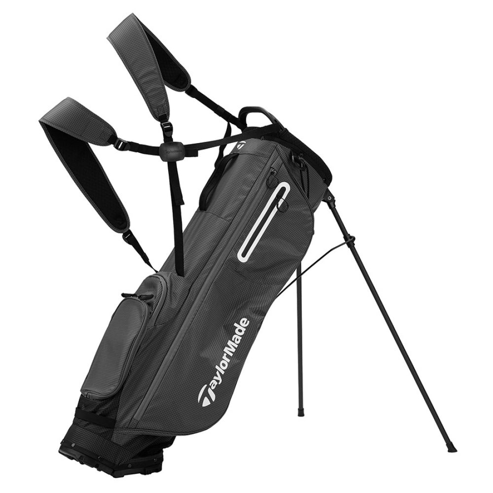 TaylorMade FlexTech Super Lite Stand Bag – Light, Functional, and Comfortable Gray golf bag golf bags TaylorMade