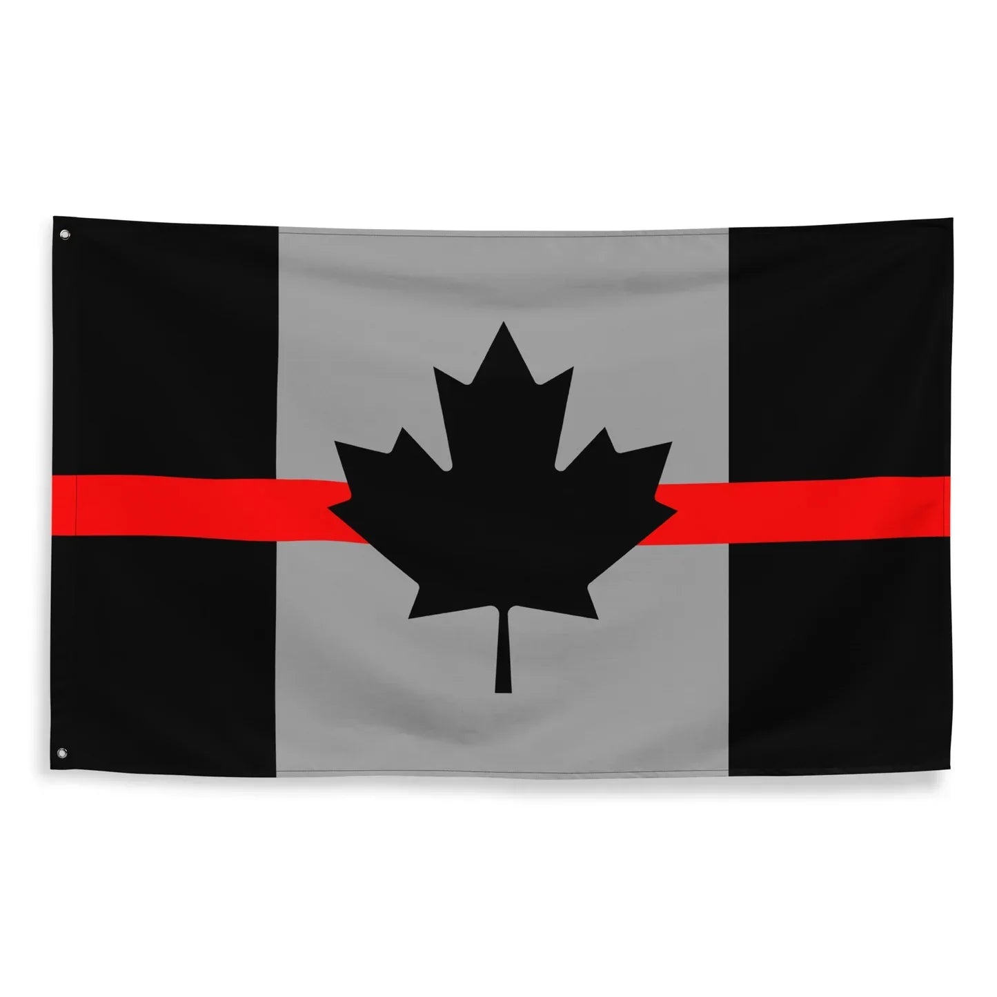 Thin Red Line Canada Flag – Honoring Firefighters fire fighters First Responders made in canada the thin red line TSP Flags