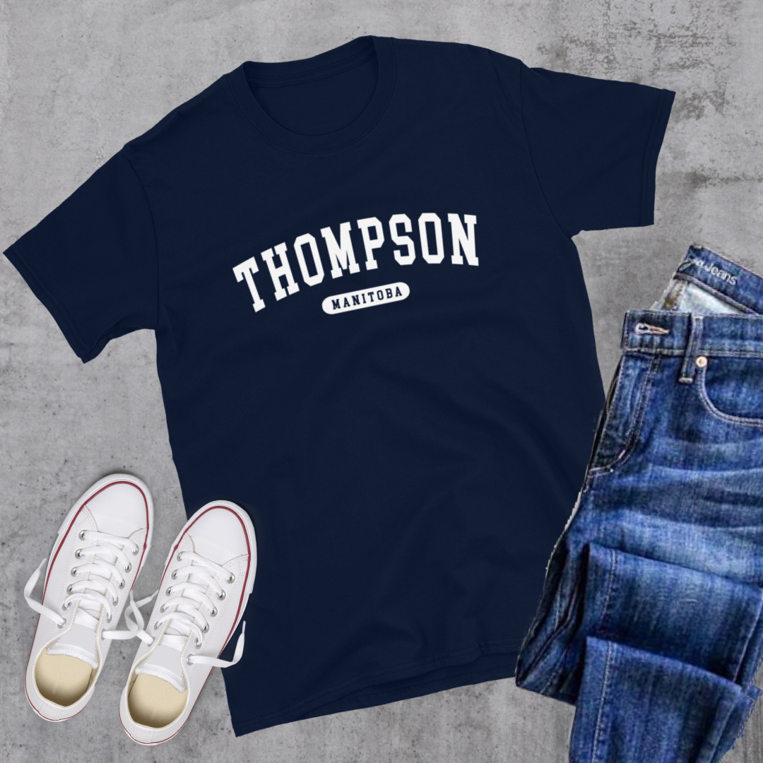 Thompson College Tee Navy Canadian City Apparel